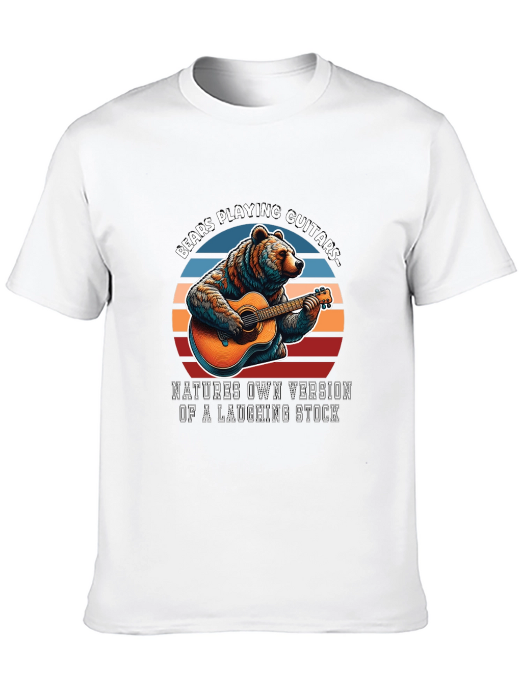 Bears Playing Guitars Graphic T-Shirt