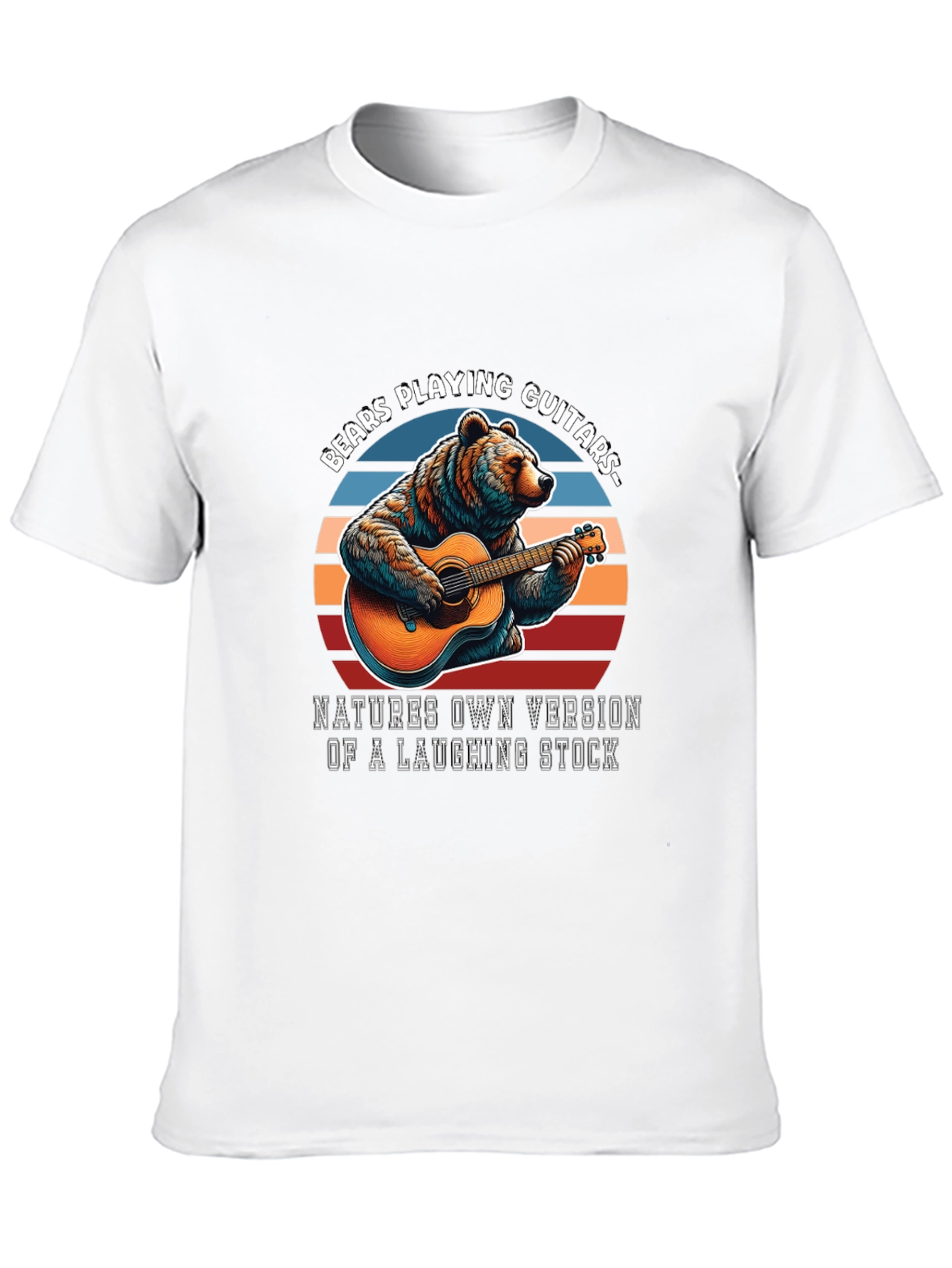 Bears Playing Guitars Graphic T-Shirt