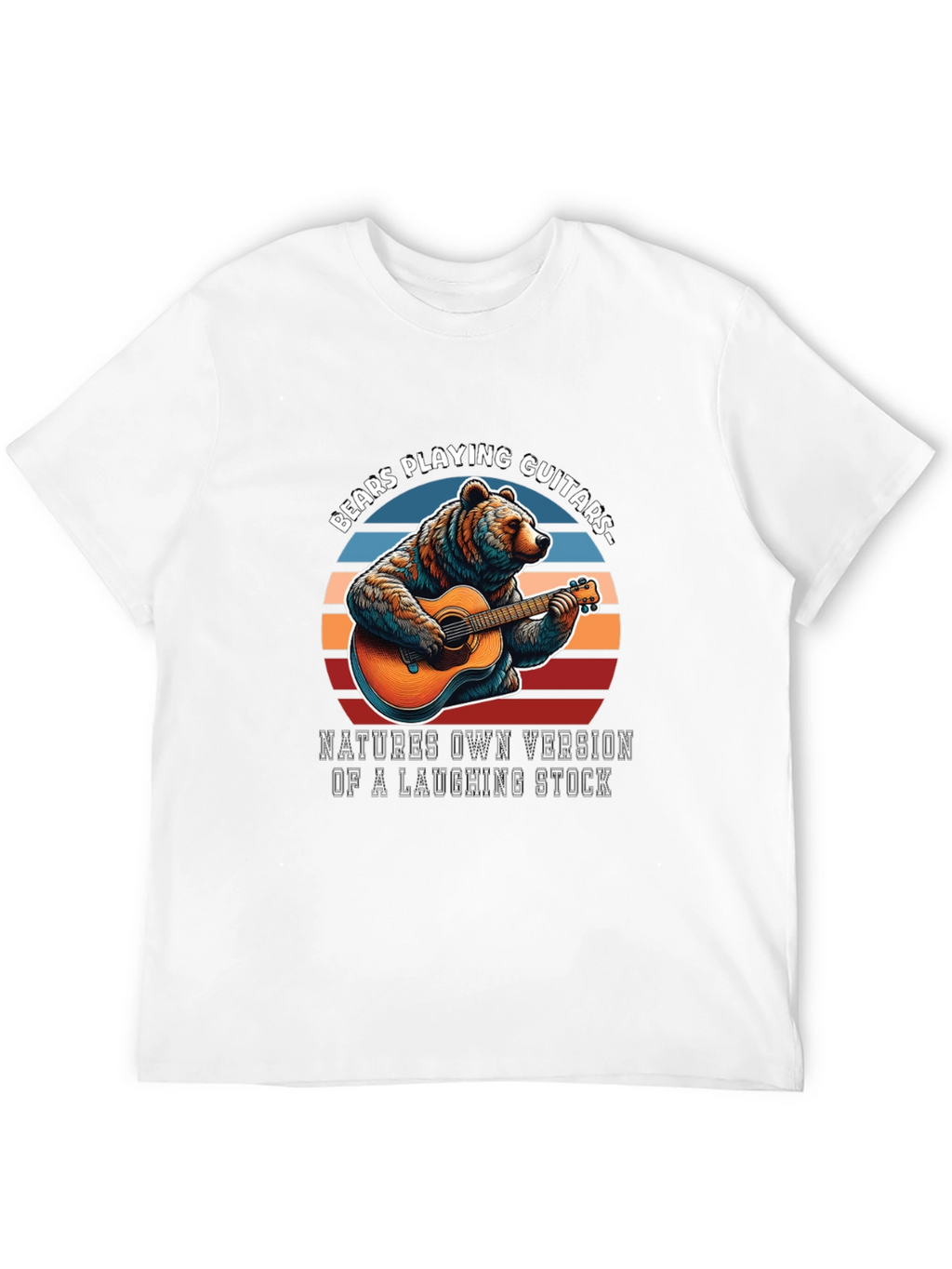 Bears Playing Guitars Graphic T-Shirt