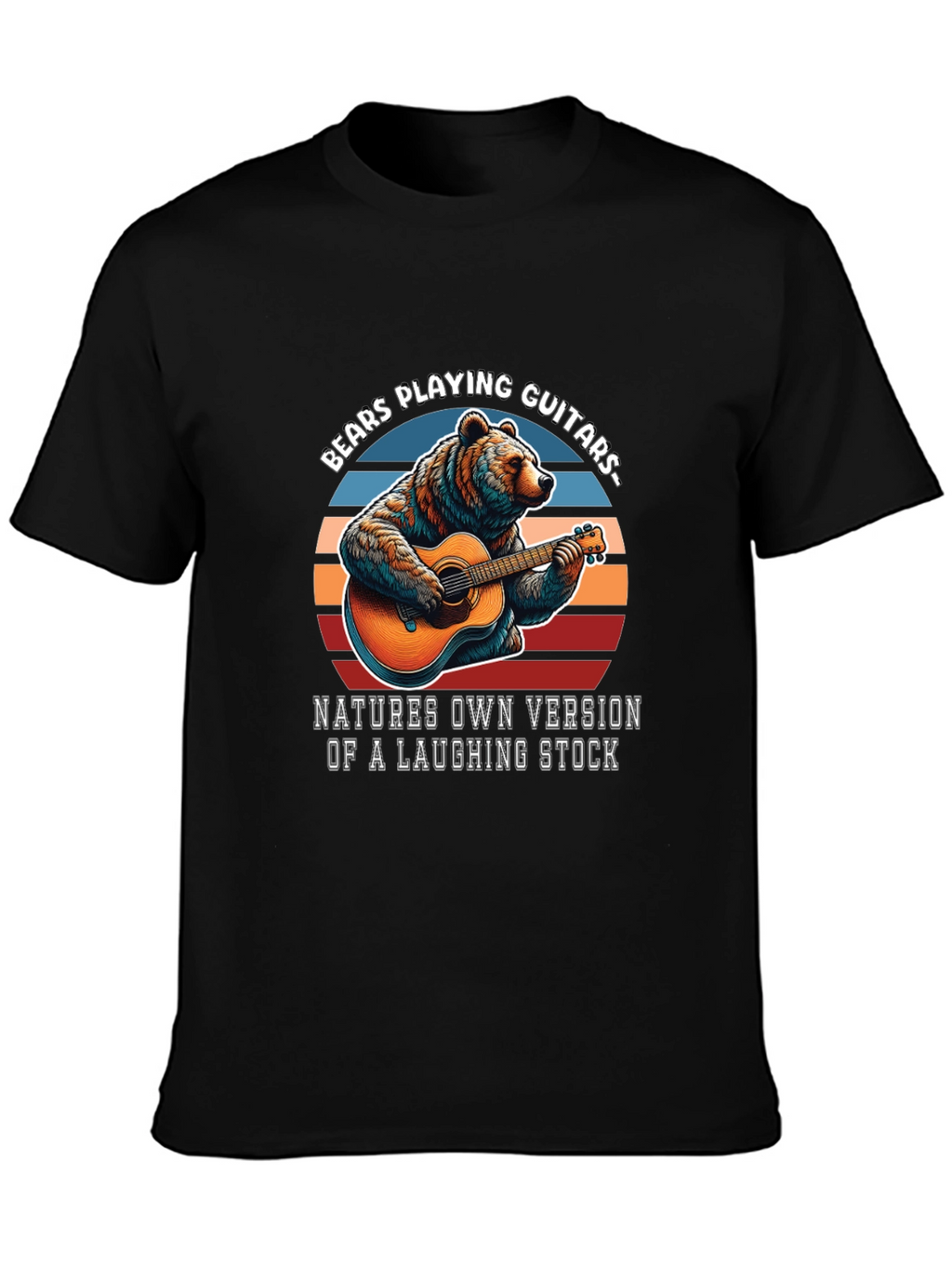 Bears Playing Guitars Graphic T-Shirt
