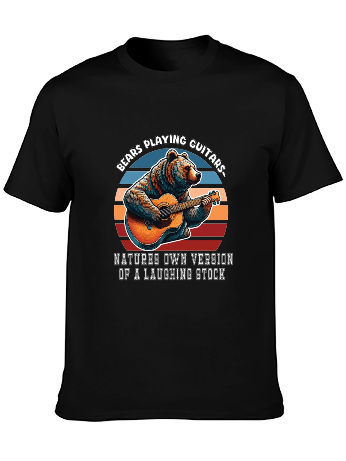 Bears Playing Guitars Graphic T-Shirt
