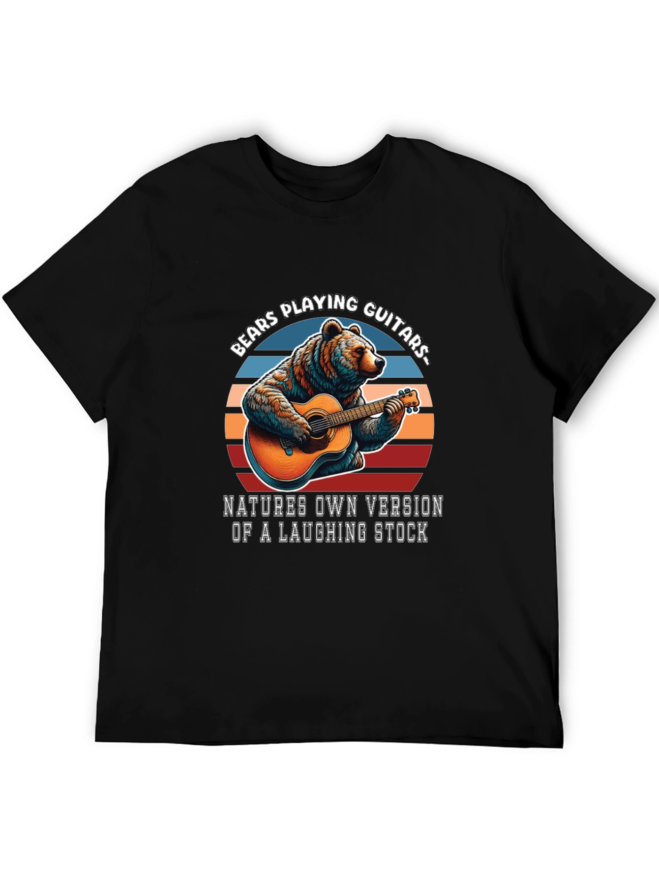Bears Playing Guitars Graphic T-Shirt
