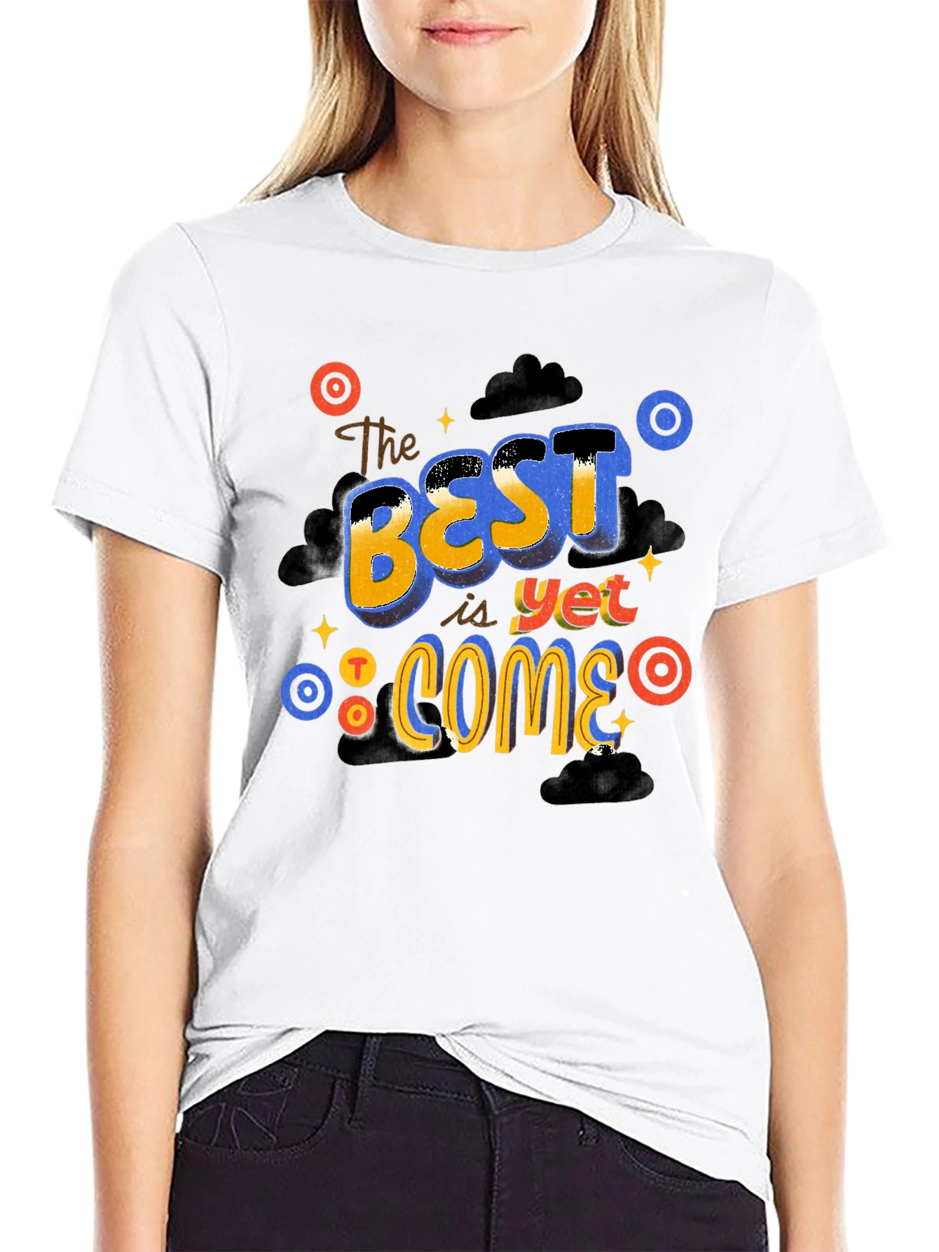 The Best is Yet to Come Black Graphic Tee