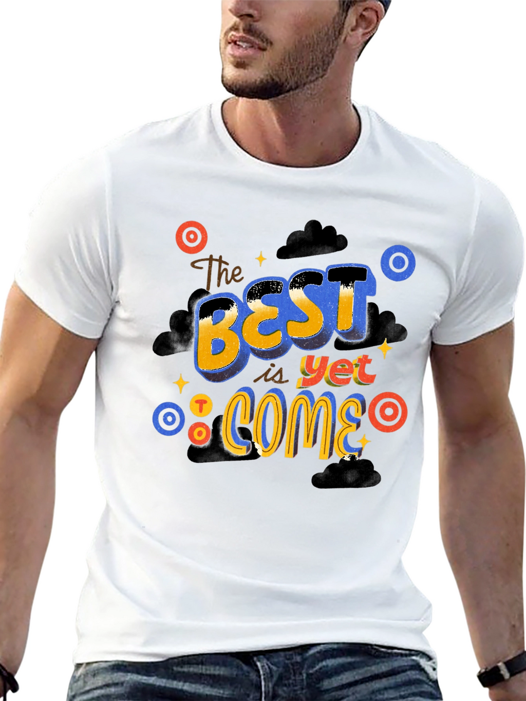 The Best is Yet to Come Black Graphic Tee
