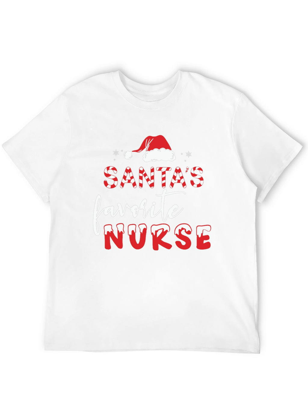 Santas Favorite Nurse Christmas T-Shirt