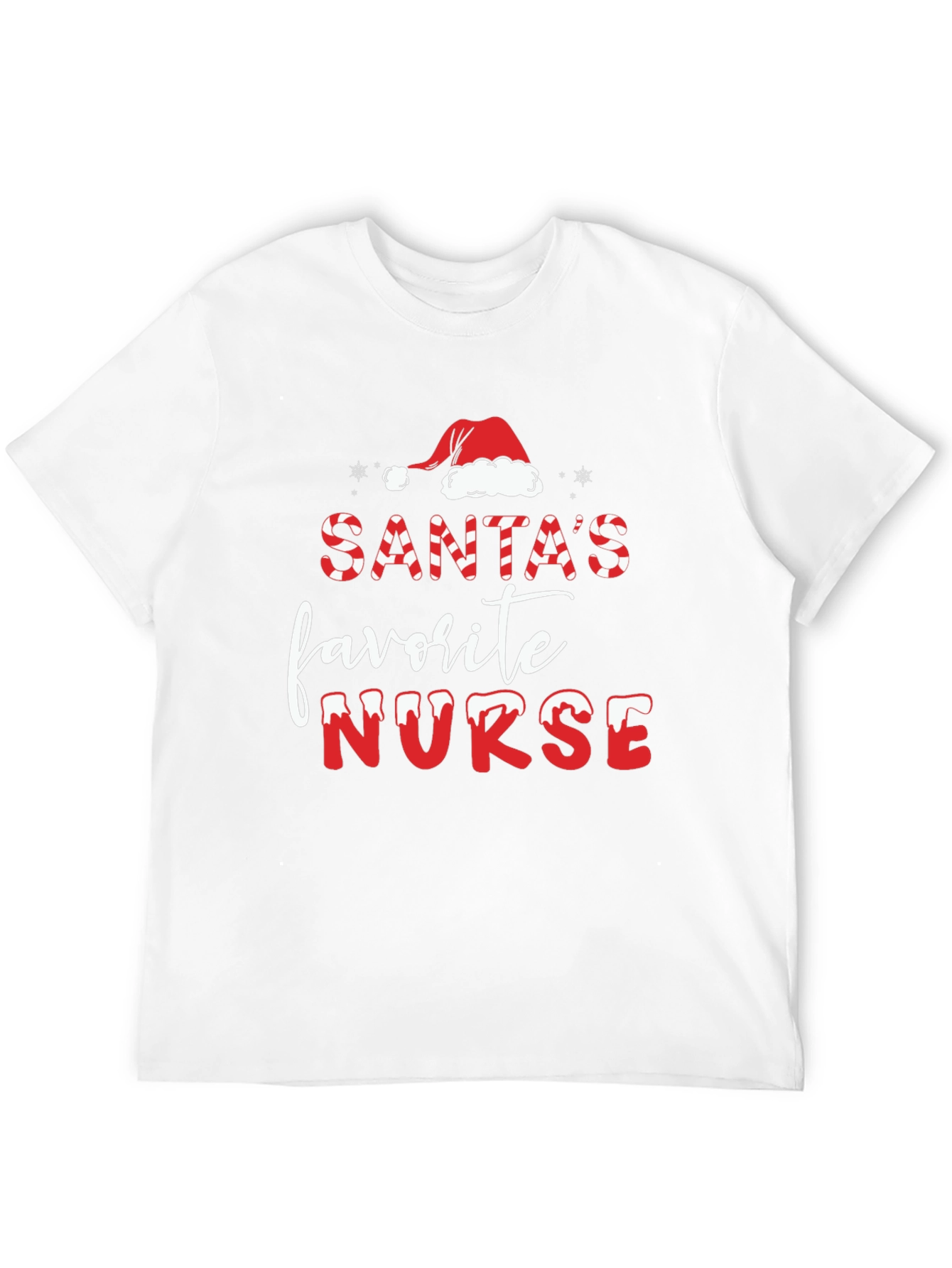 Santas Favorite Nurse Christmas T-Shirt