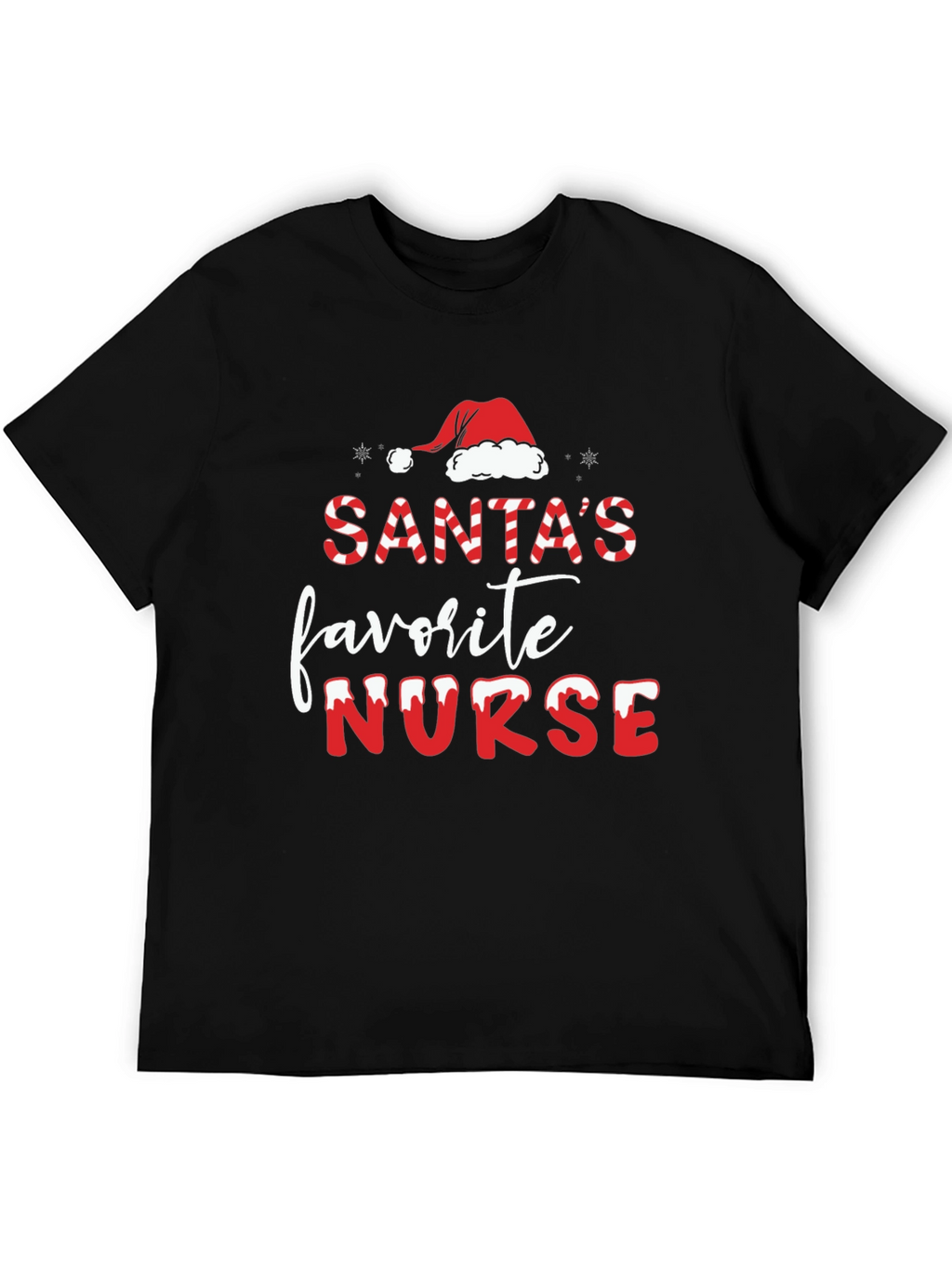 Santas Favorite Nurse Christmas T-Shirt