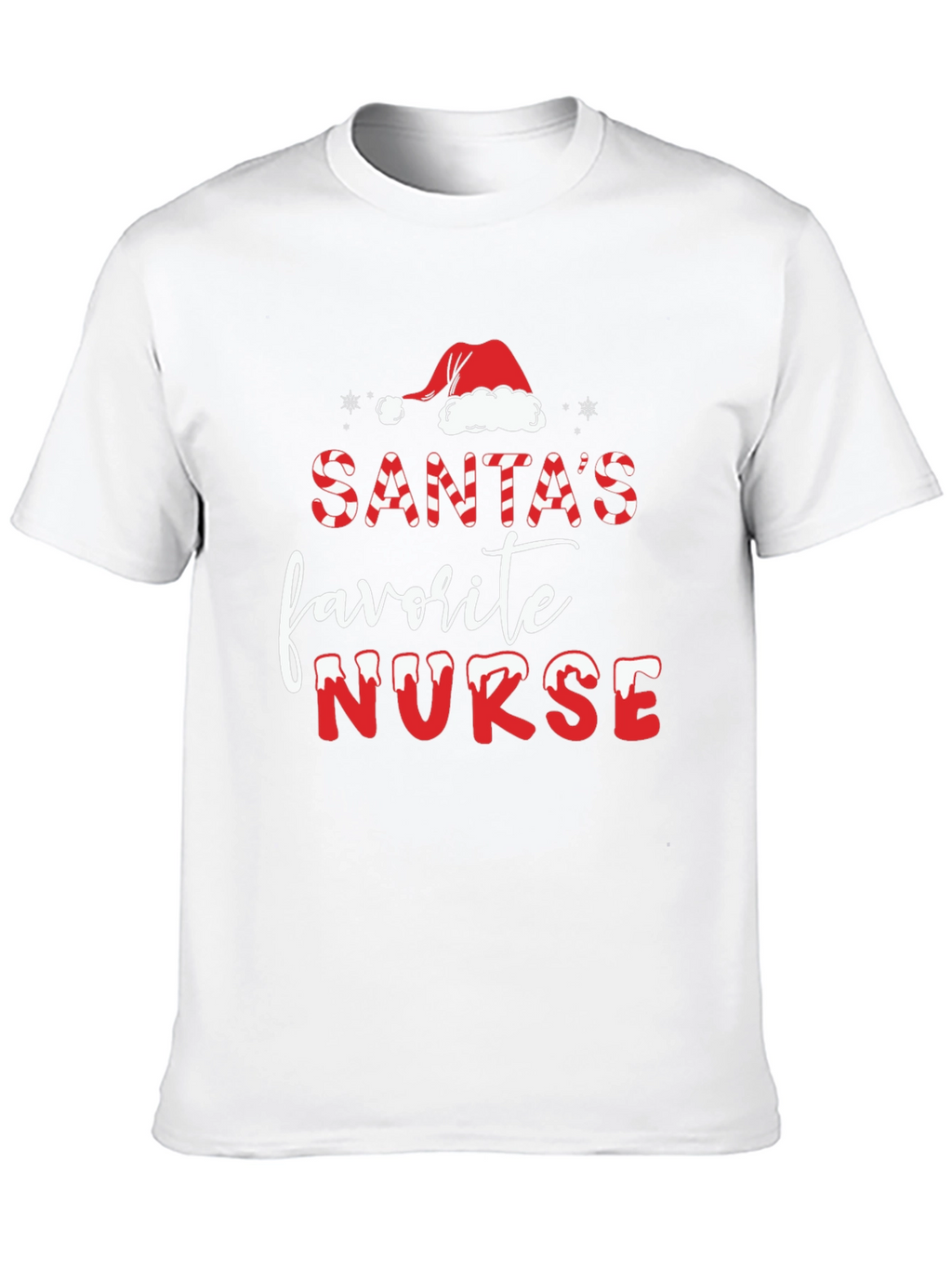 Santas Favorite Nurse Christmas T-Shirt