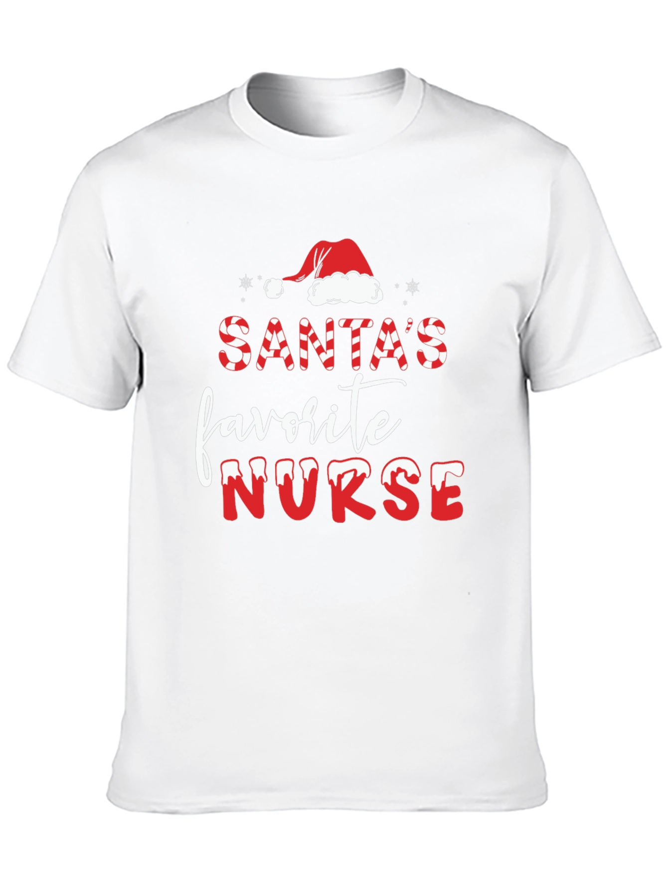 Santas Favorite Nurse Christmas T-Shirt