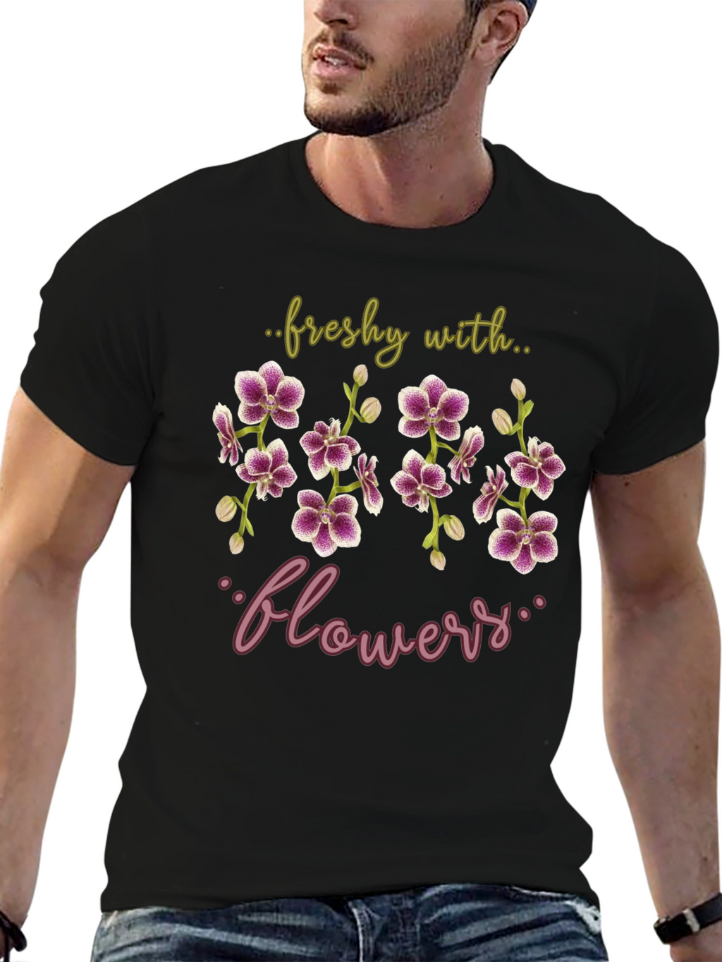 Freshy With Flowers Graphic T-Shirt