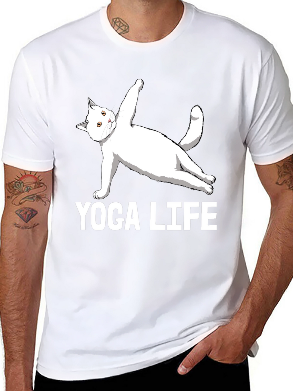 Yoga Life Cat T-Shirt