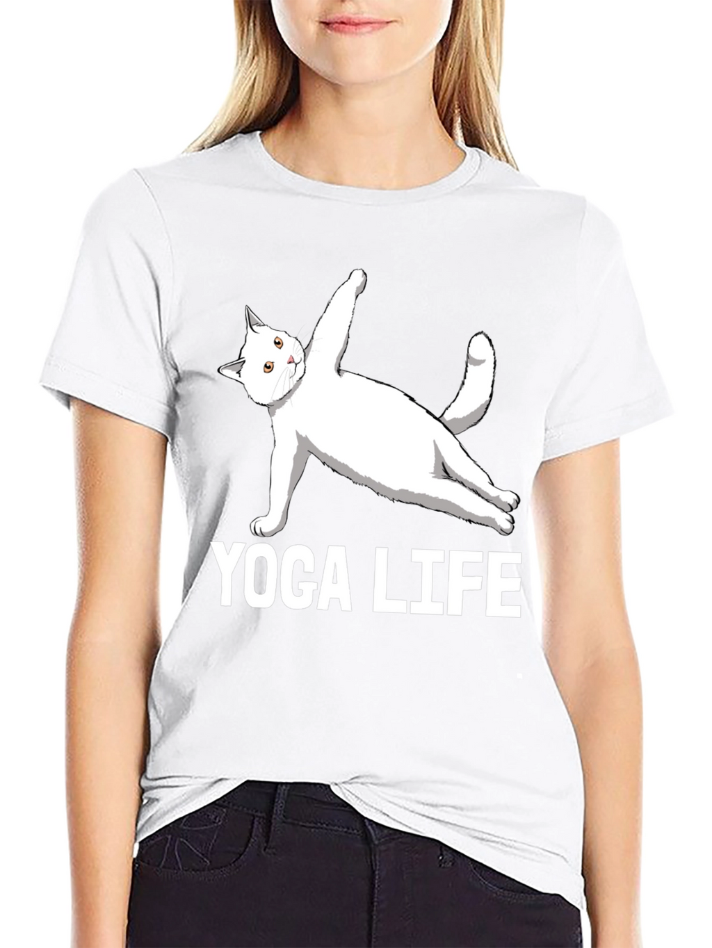 Yoga Life Cat T-Shirt
