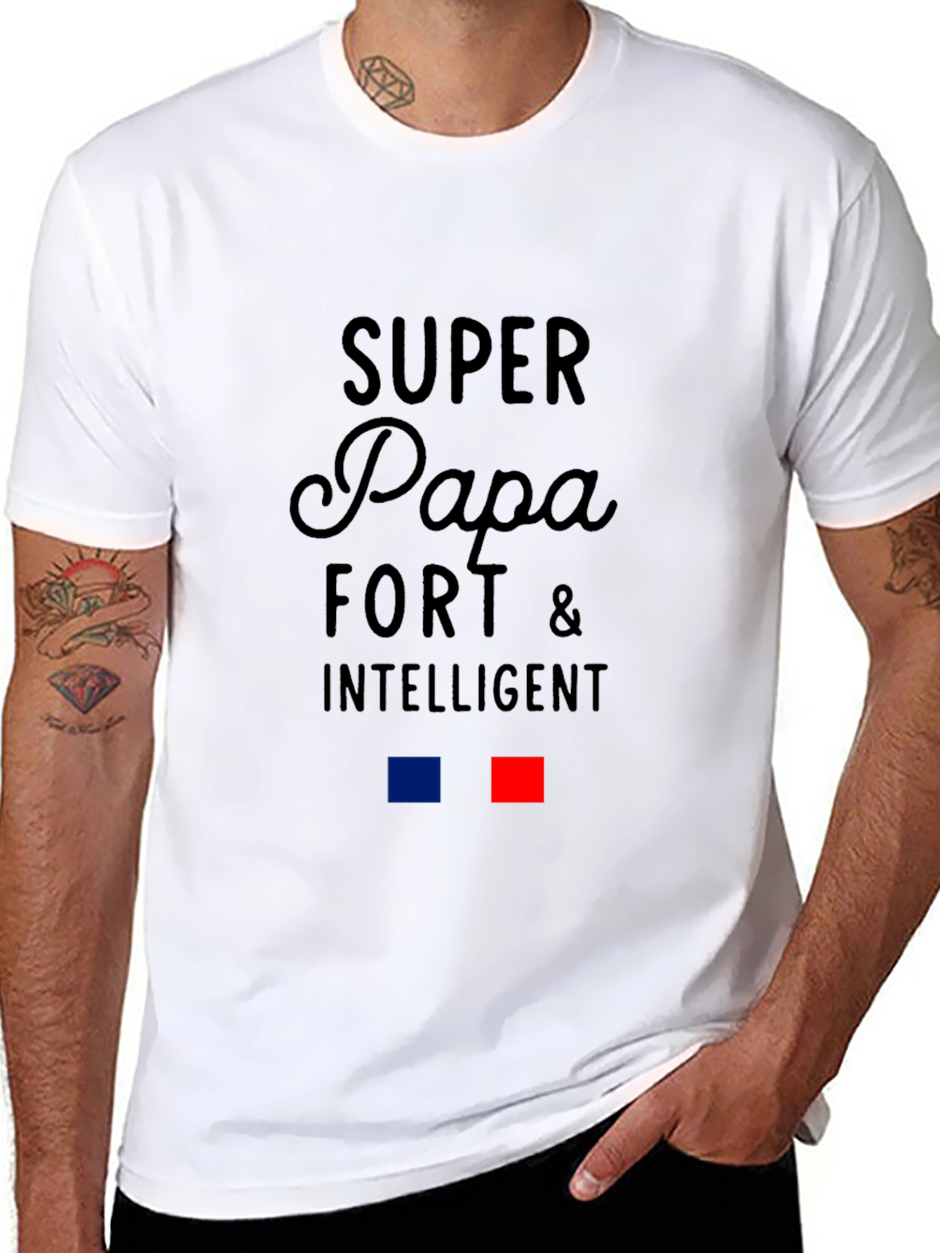 Super Papa Fort & Intelligent Graphic Tee