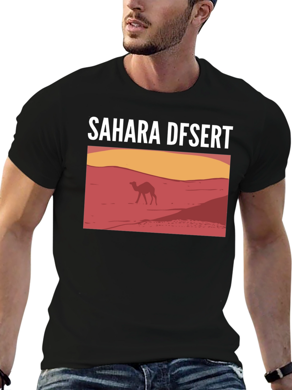 Sahara Desert Camel Graphic T-Shirt