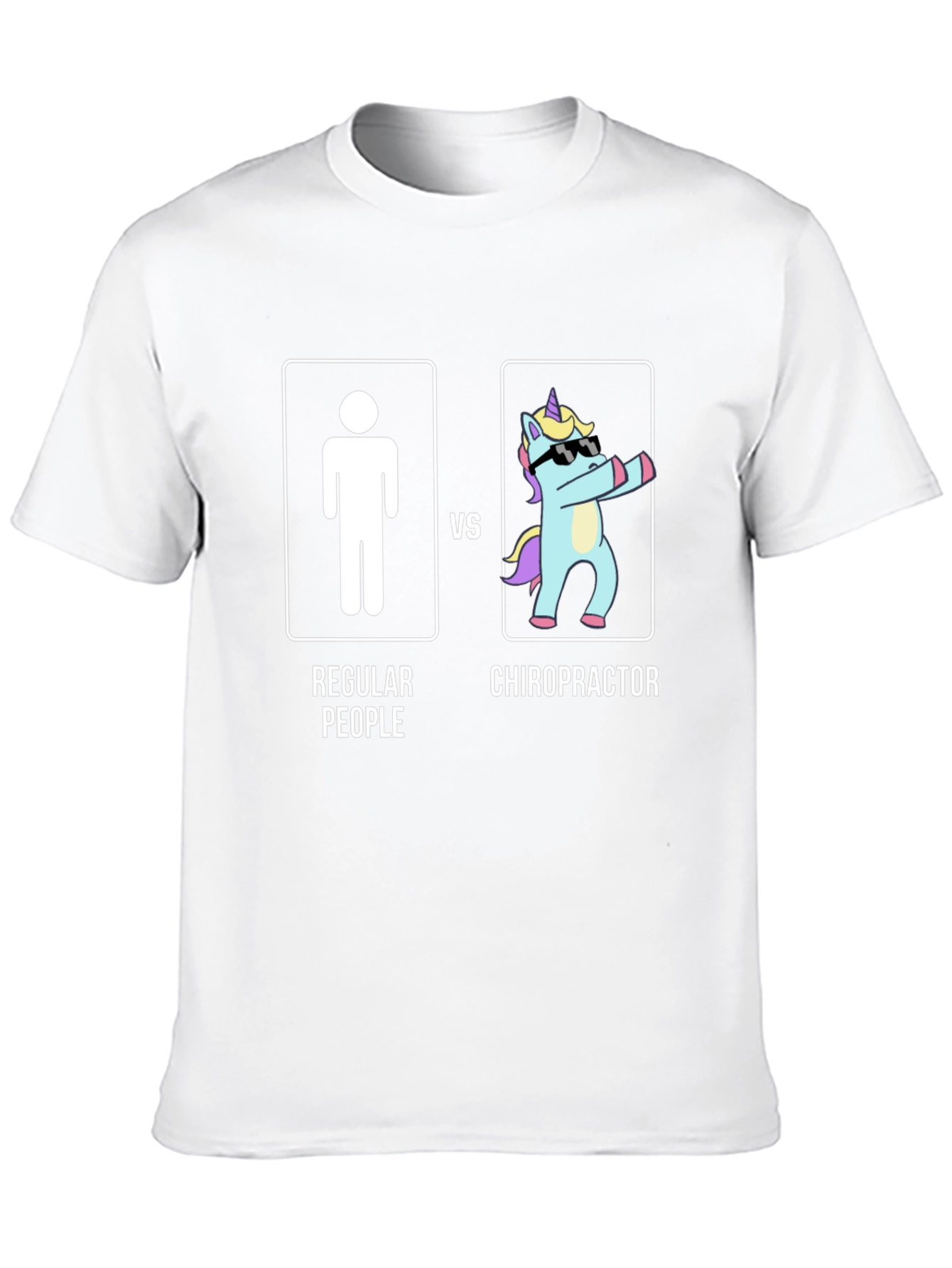 Chiropractor vs Regular People T-Shirt - Funny Graphic Tee