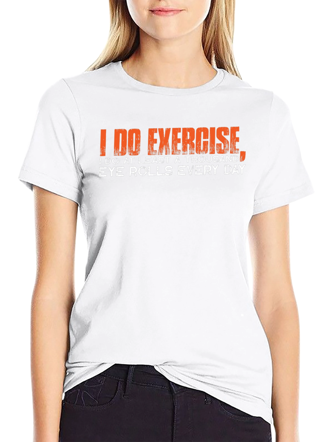 Funny Exercise Eye Roll T-Shirt