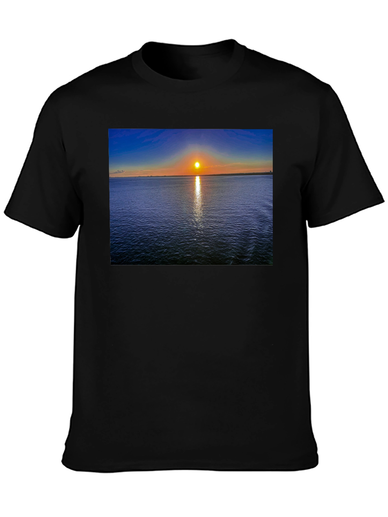 Sunset Over Water Graphic T-Shirt