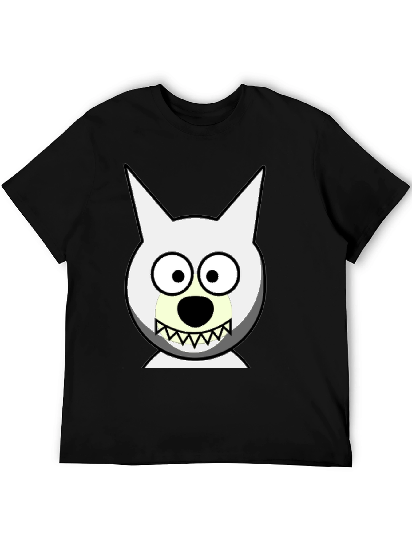 Cartoon Dog Face Graphic Tee