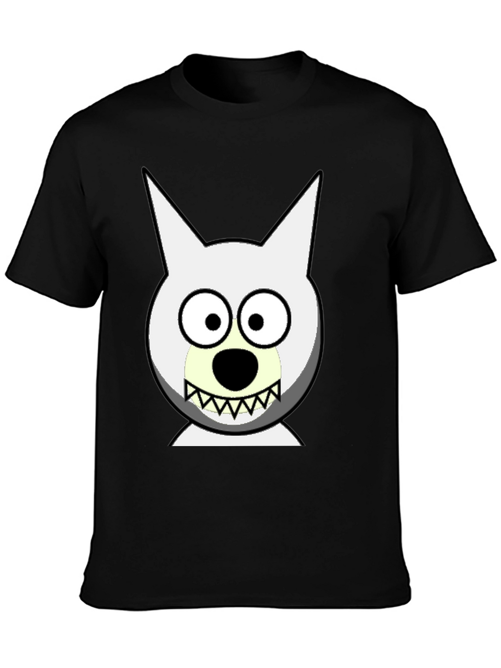 Cartoon Dog Face Graphic Tee