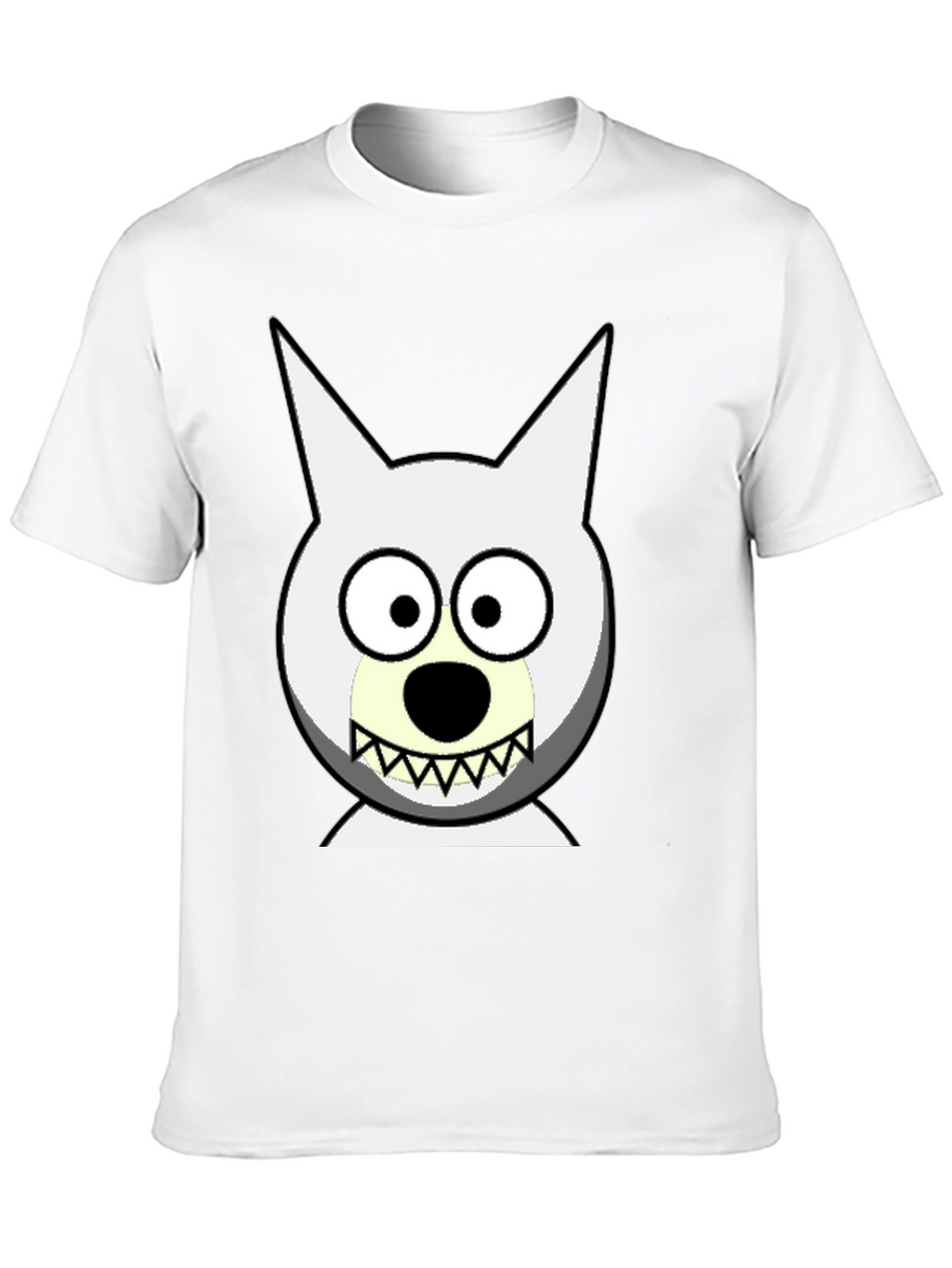 Cartoon Dog Face Graphic Tee