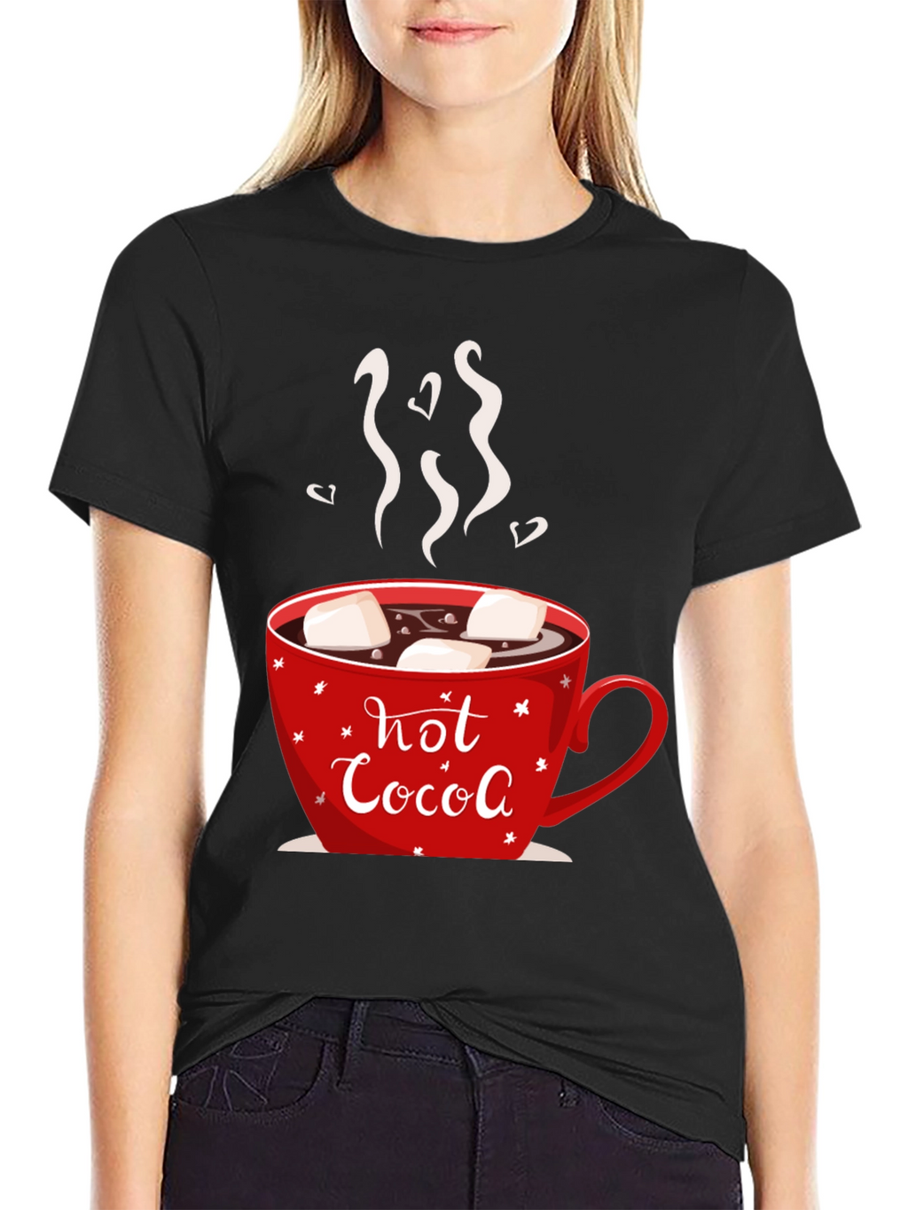 Hot Cocoa Graphic Tee - Cozy Winter Shirt