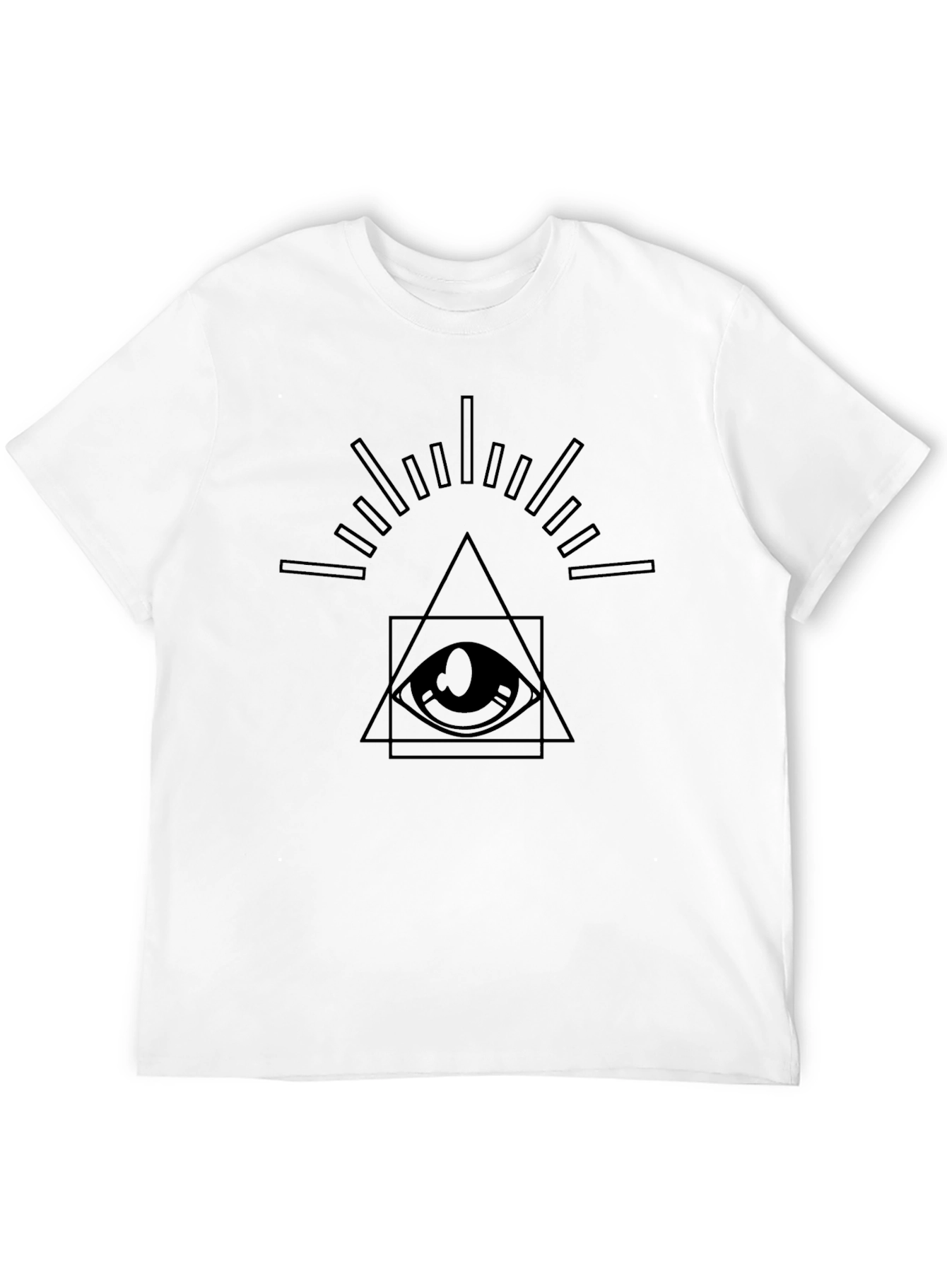 Illuminati Eye Graphic Tee - Mens Black T-Shirt