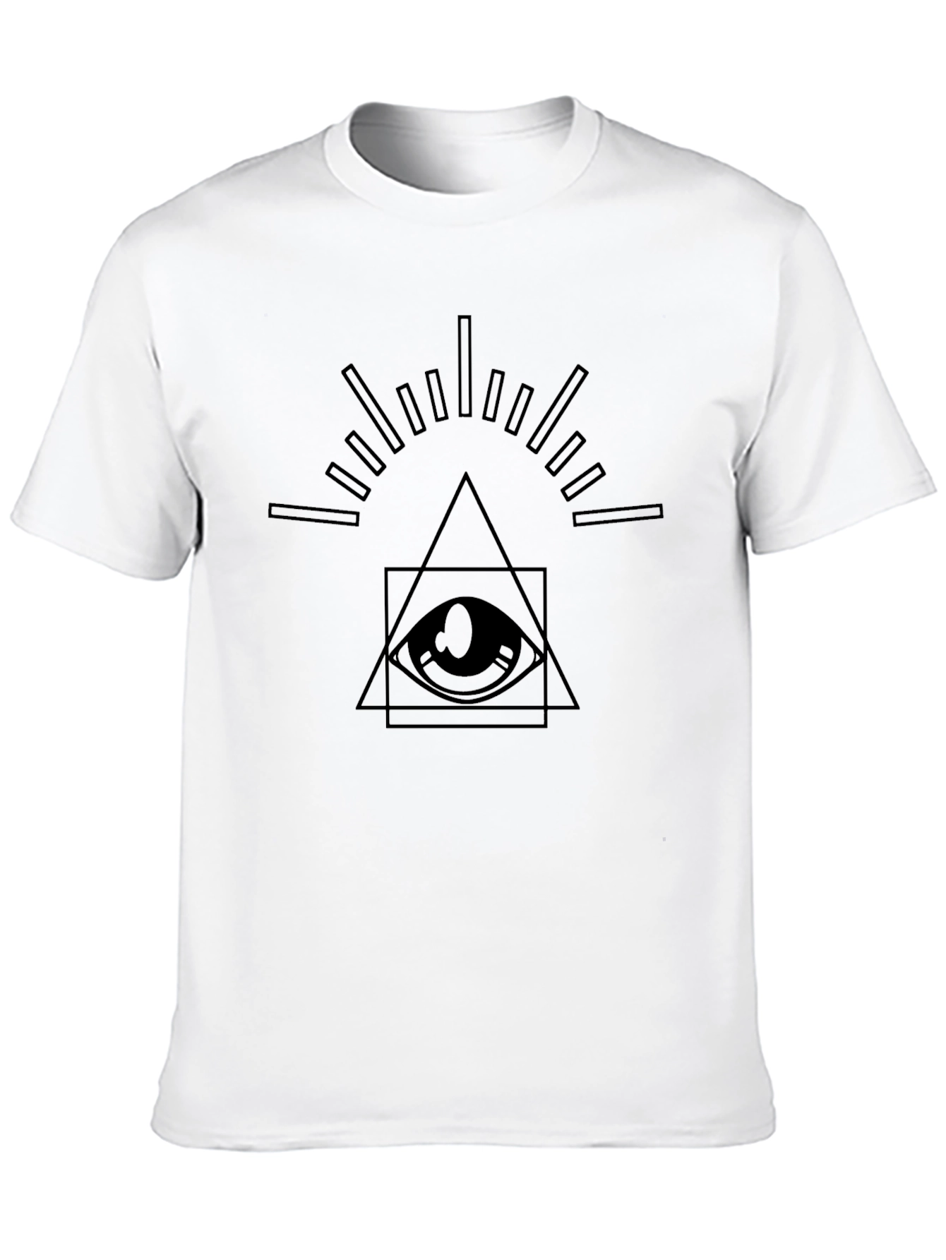 Illuminati Eye Graphic Tee - Mens Black T-Shirt