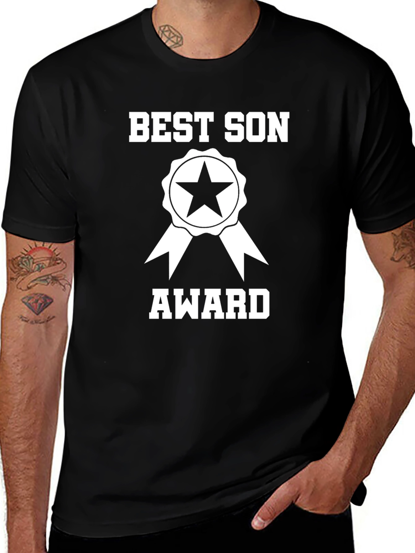 Best Son Award Graphic T-Shirt - Gift for Son