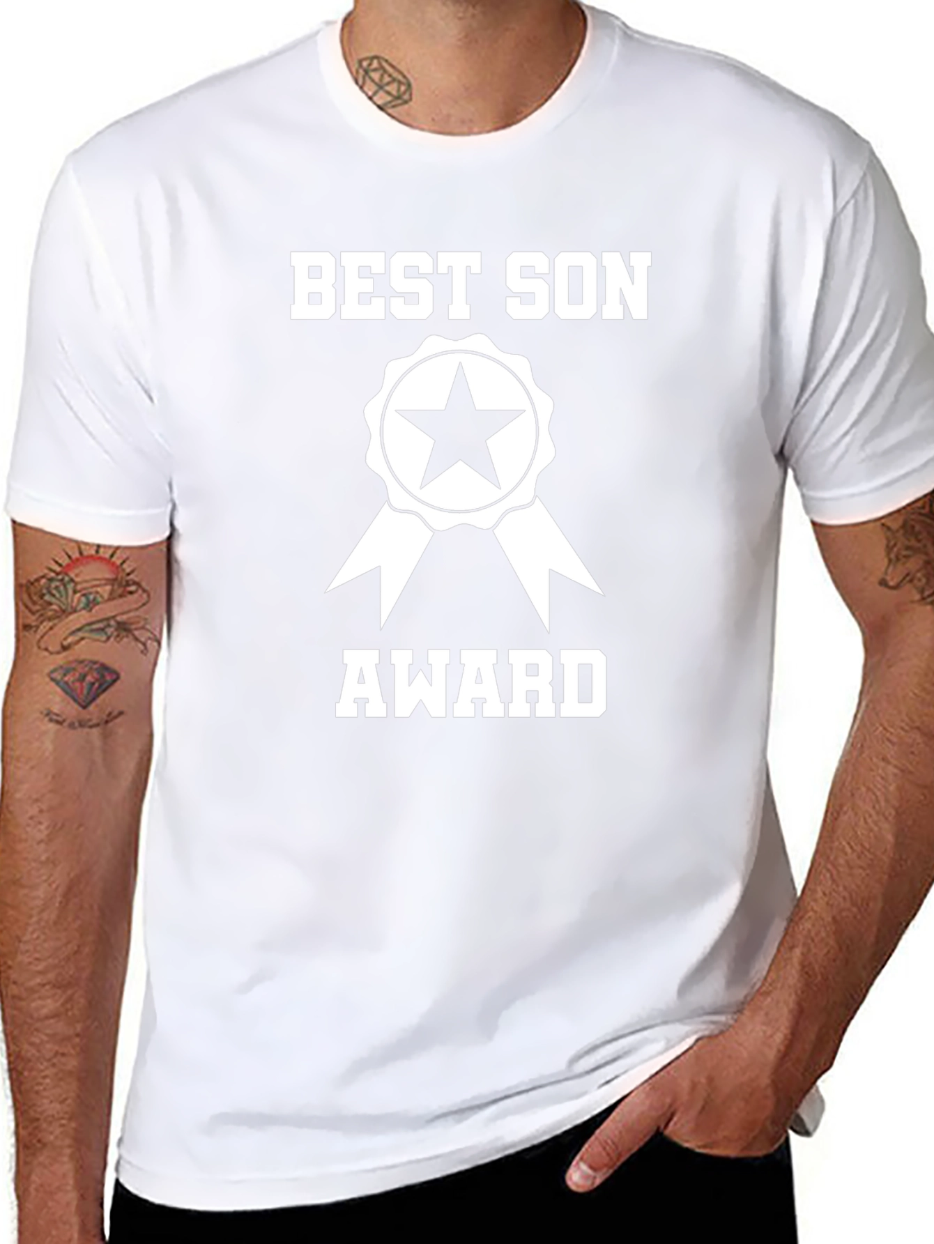 Best Son Award Graphic T-Shirt - Gift for Son