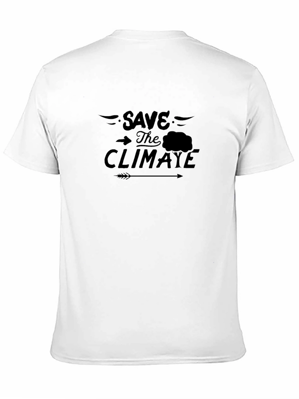 Save the Climate Black Graphic T-Shirt
