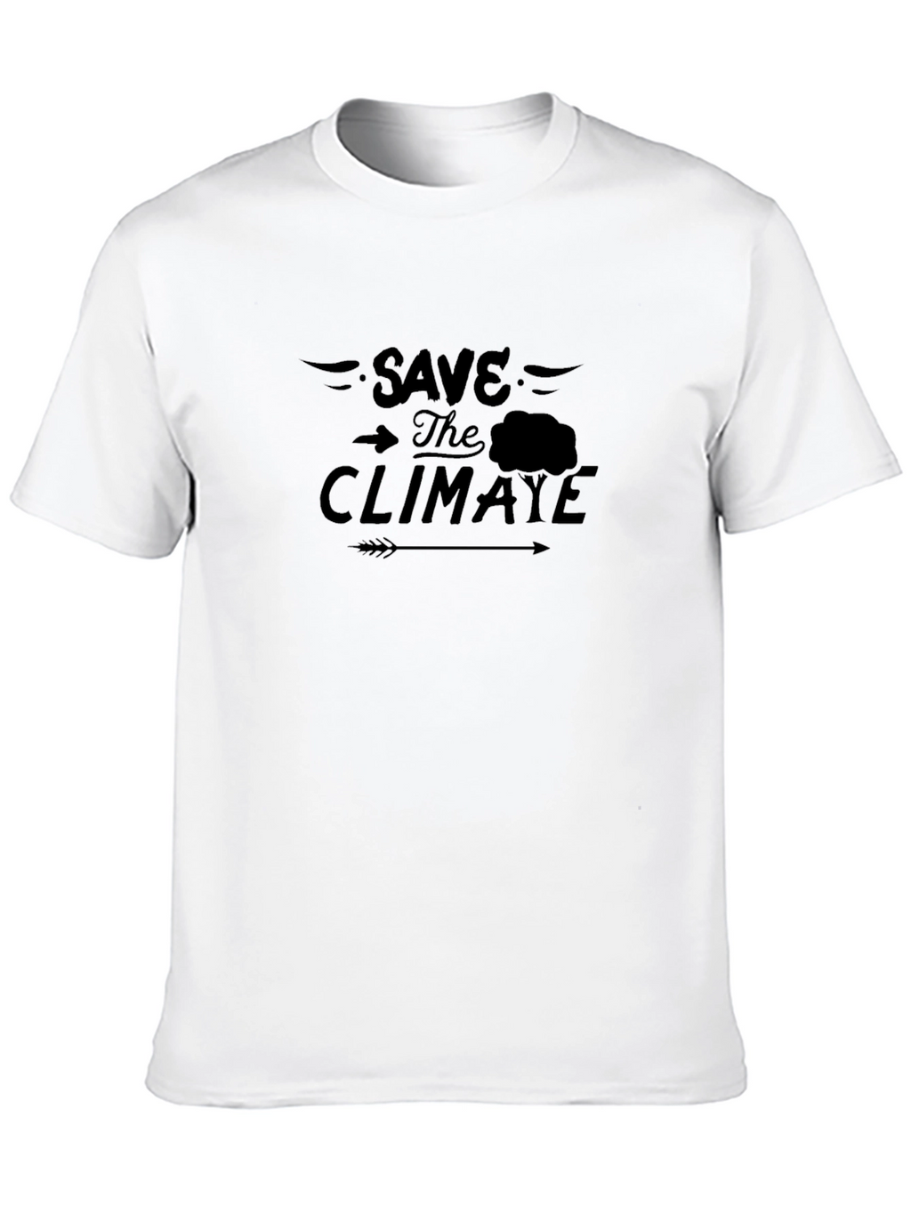 Save the Climate Black Graphic T-Shirt
