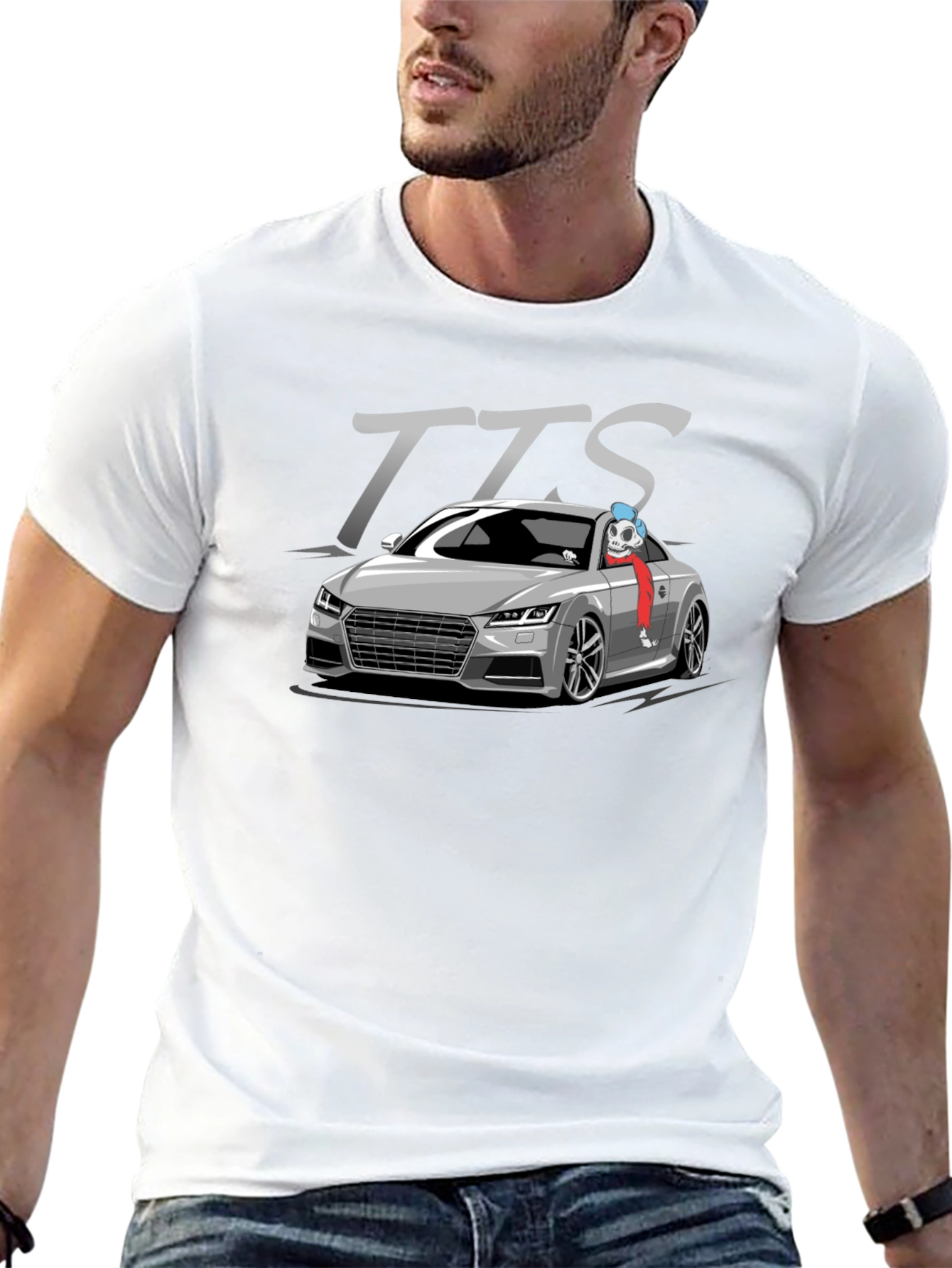 TTS Car T-Shirt - Black Graphic Tee