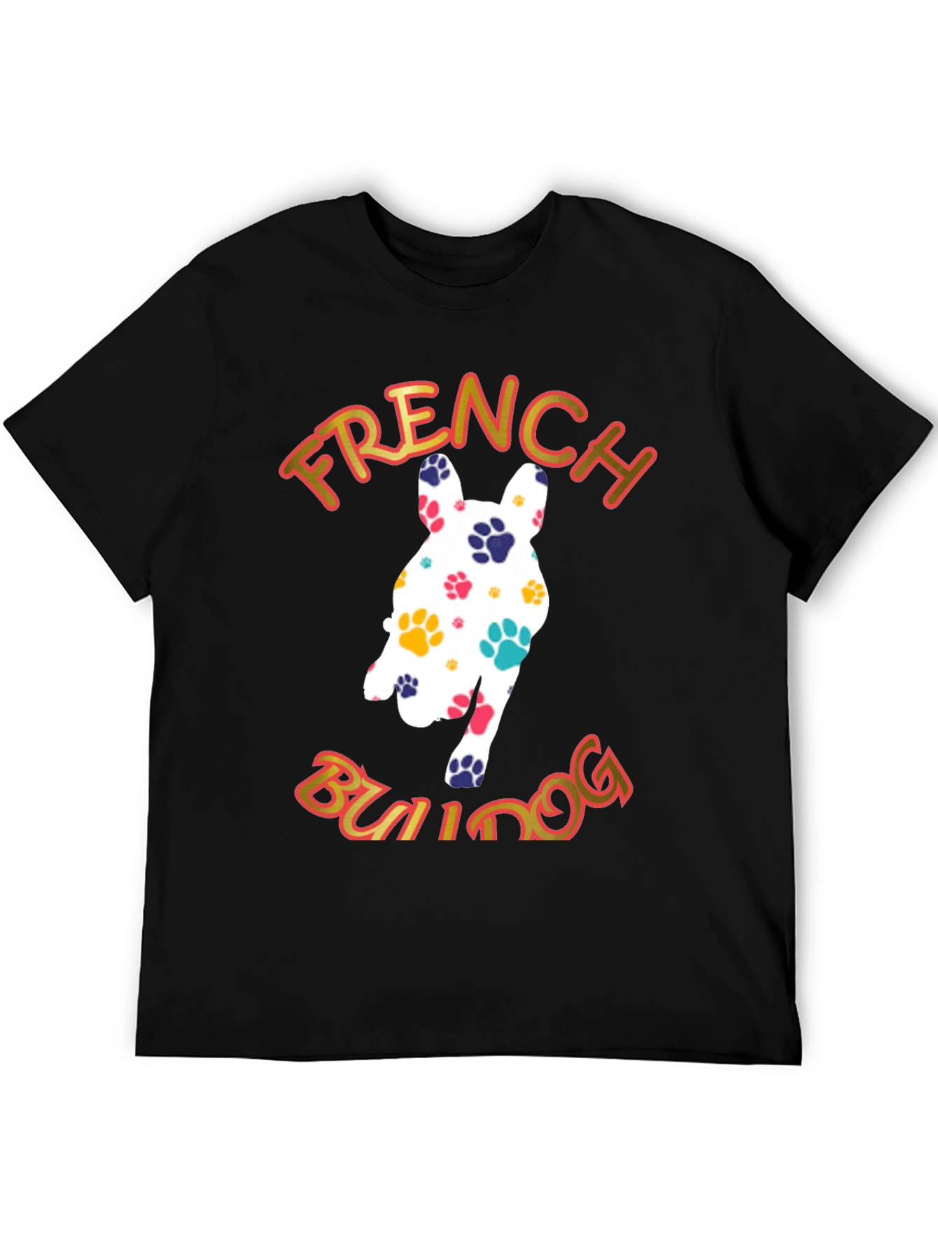 French Bulldog Paw Print T-Shirt - Fun Dog Lover Tee