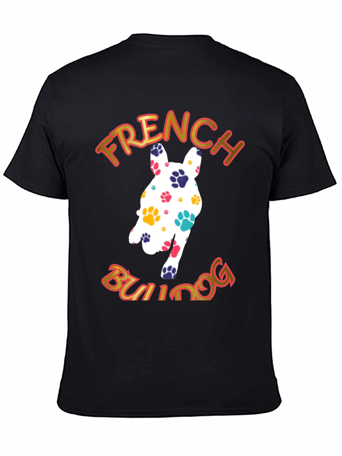 French Bulldog Paw Print T-Shirt - Fun Dog Lover Tee