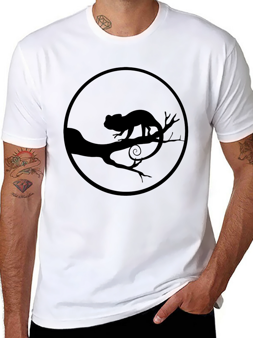 Chameleon Silhouette T-Shirt - Unisex