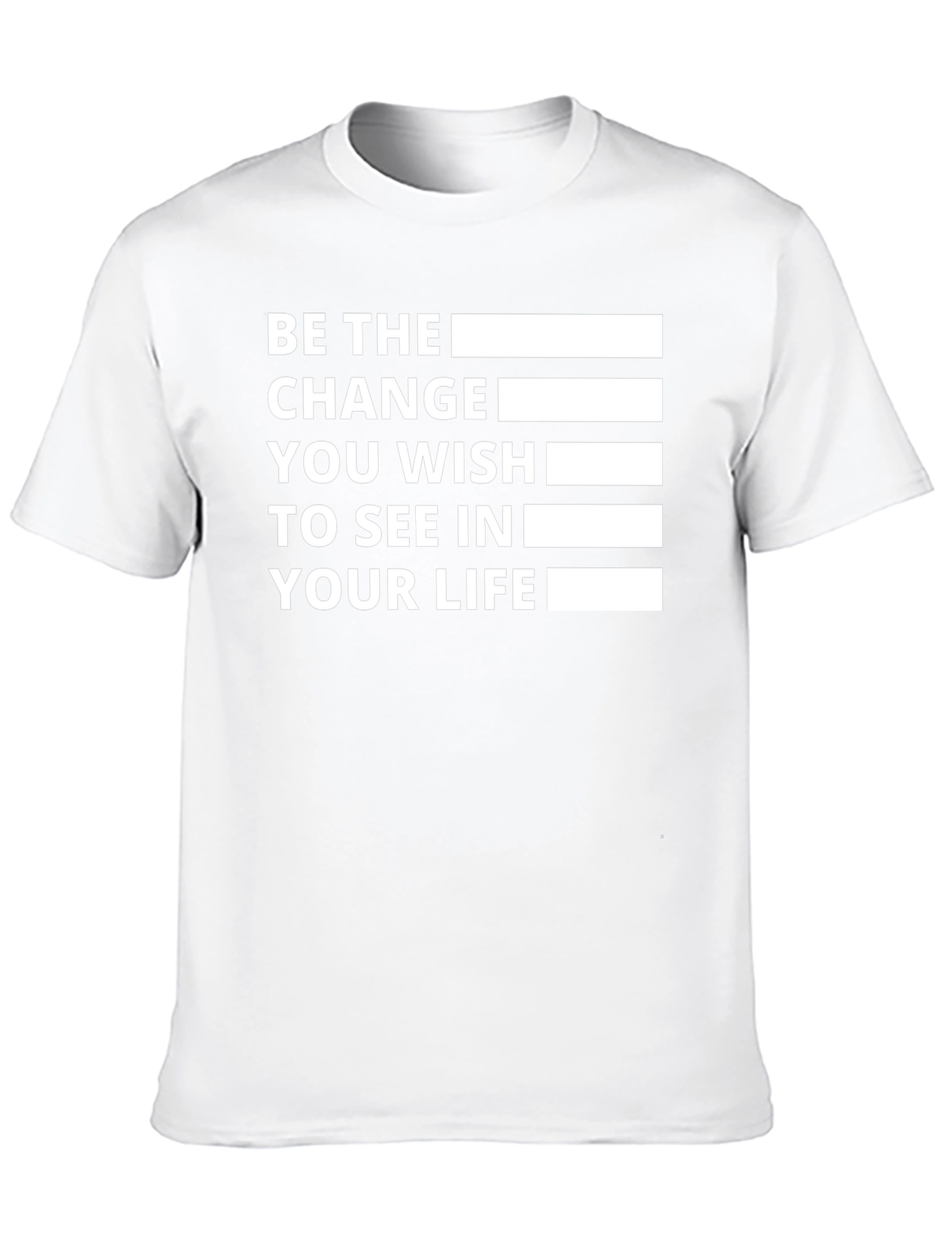 Be The Change T-Shirt - Inspirational Quote