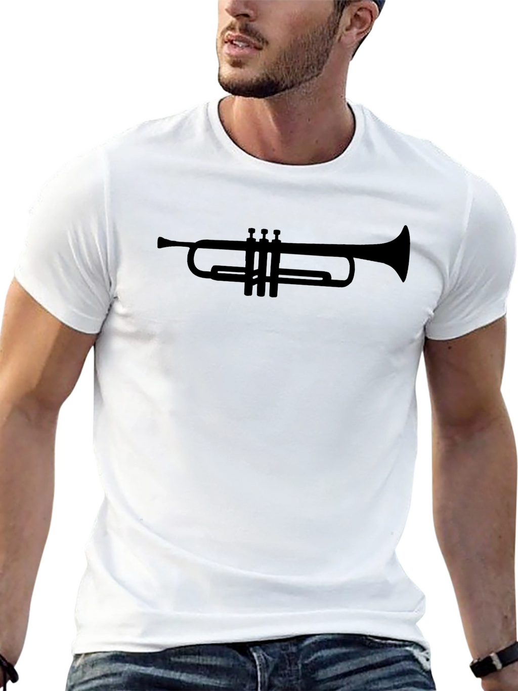 Trumpet Graphic T-Shirt - Musical Instrument Tee