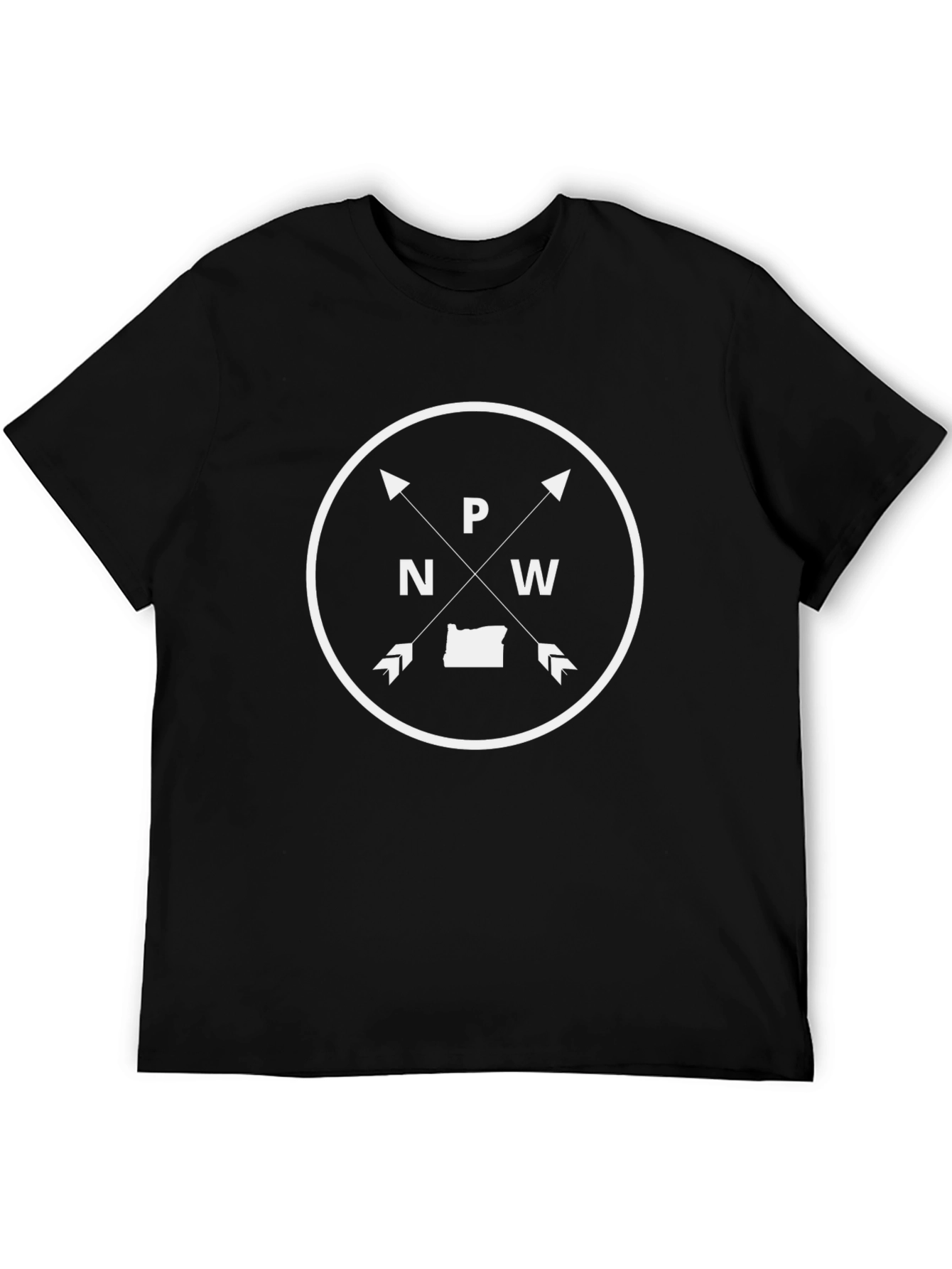 PNW Oregon Graphic T-Shirt - Black
