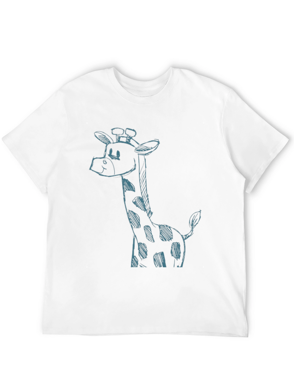 Giraffe Sketch Black T-Shirt - Unique Casual Style