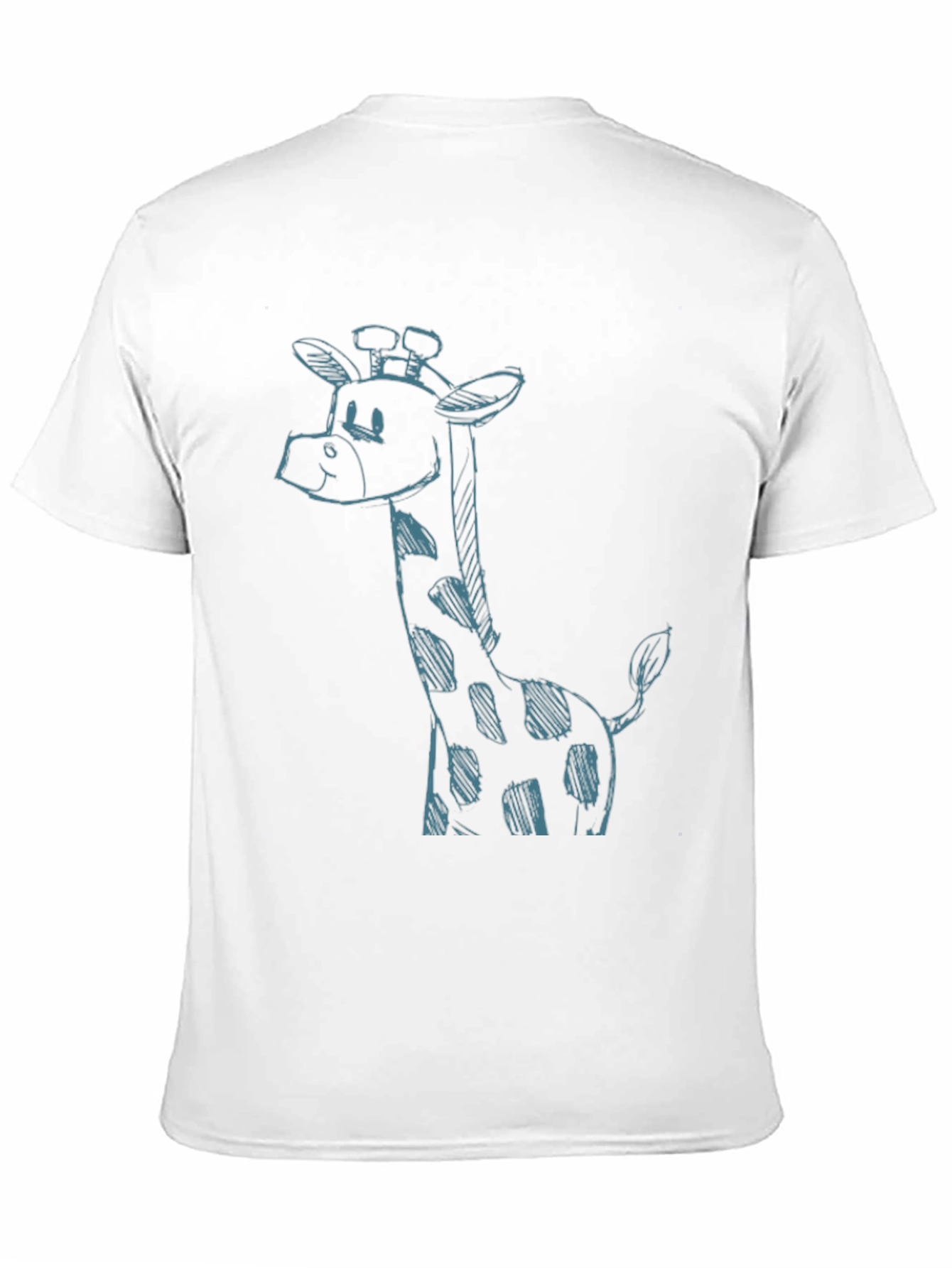 Giraffe Sketch Black T-Shirt - Unique Casual Style
