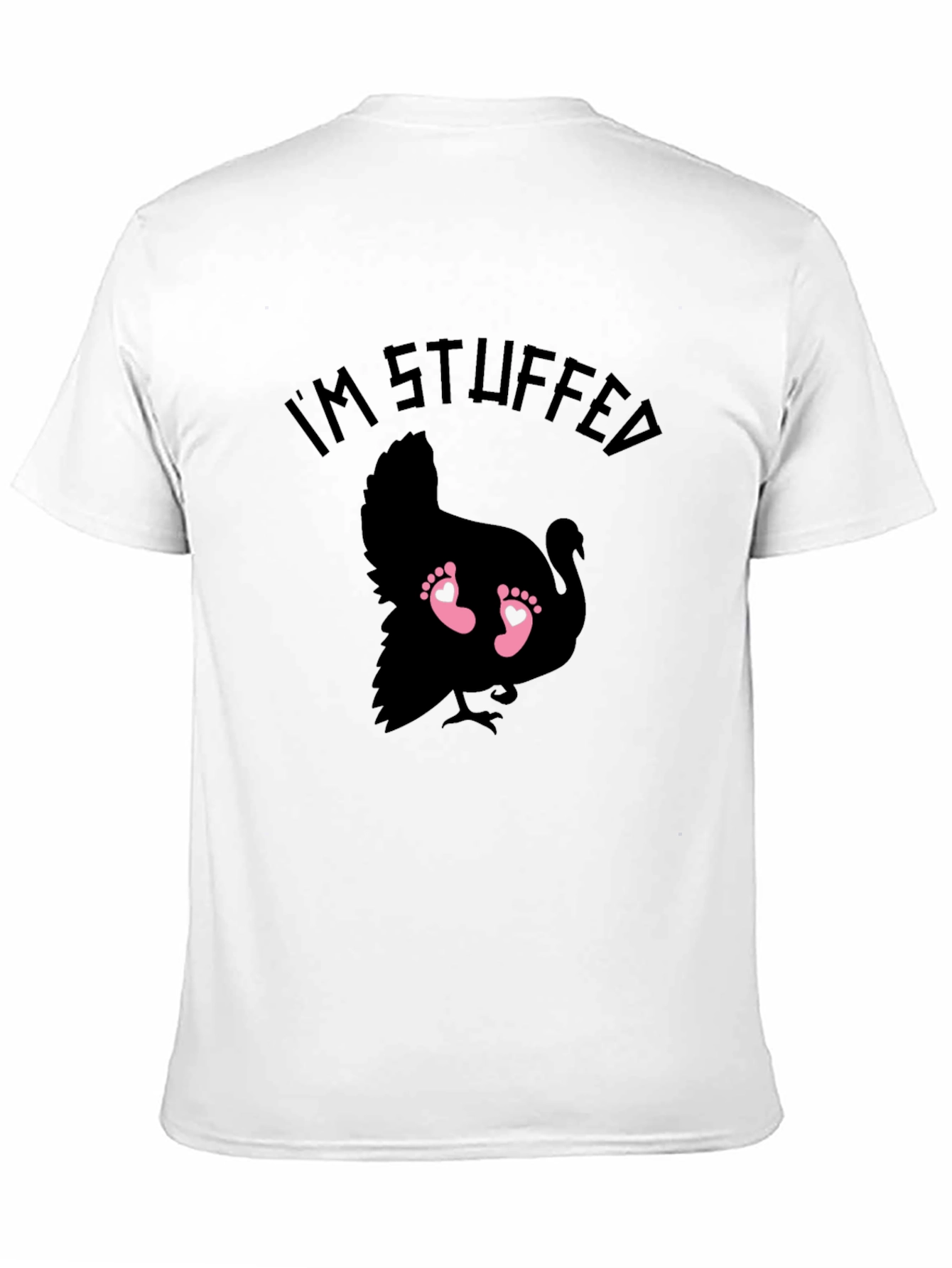 Im Stuffed Turkey Baby Feet Graphic Tee