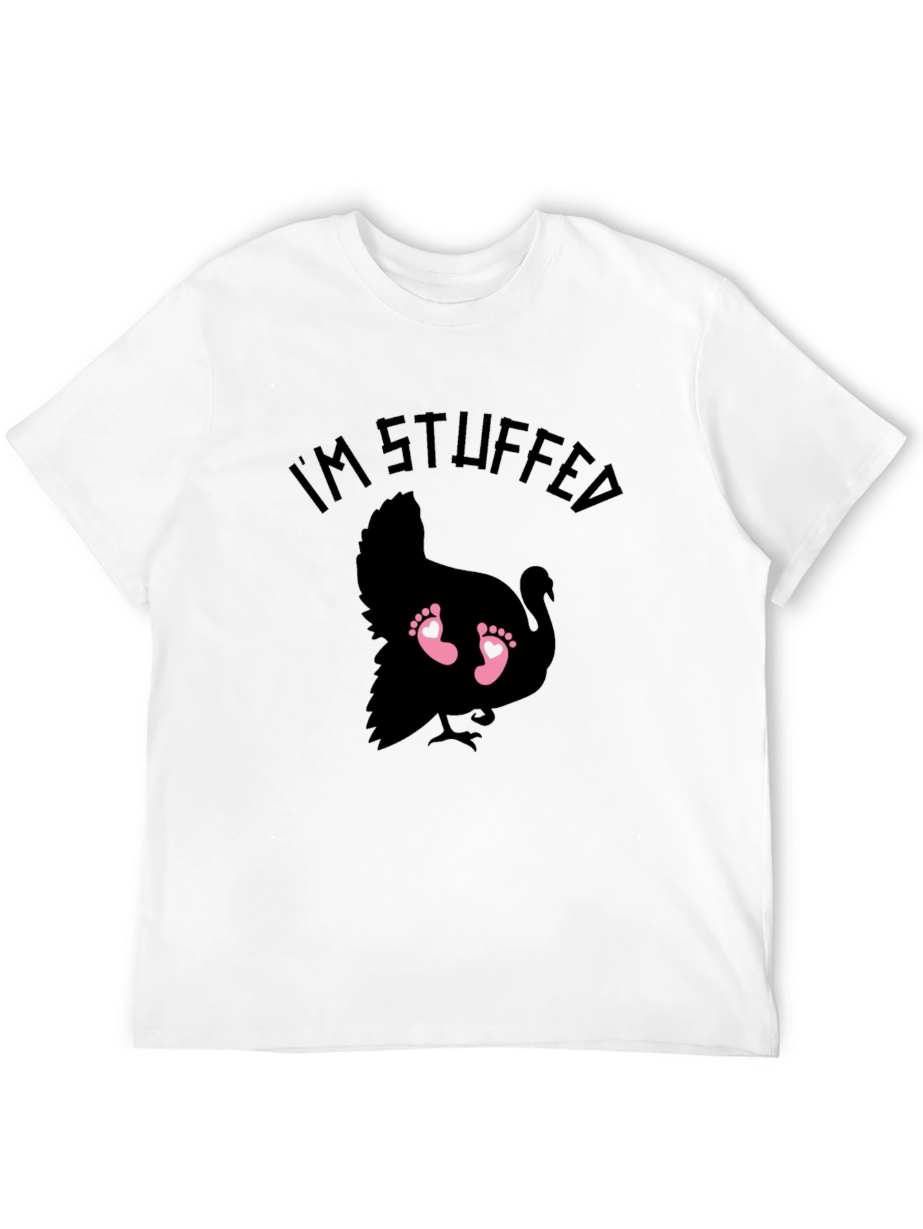 Im Stuffed Turkey Baby Feet Graphic Tee