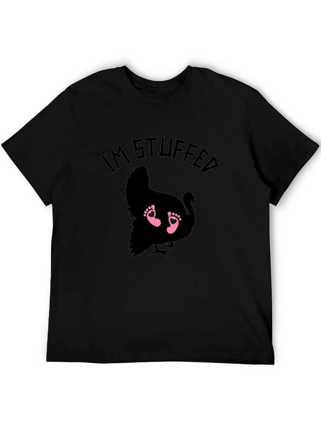 Im Stuffed Turkey Baby Feet Graphic Tee
