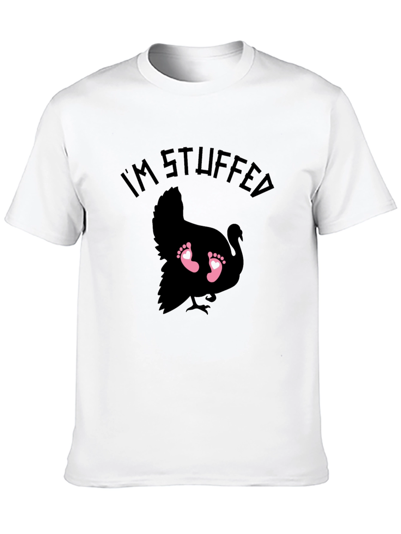 Im Stuffed Turkey Baby Feet Graphic Tee
