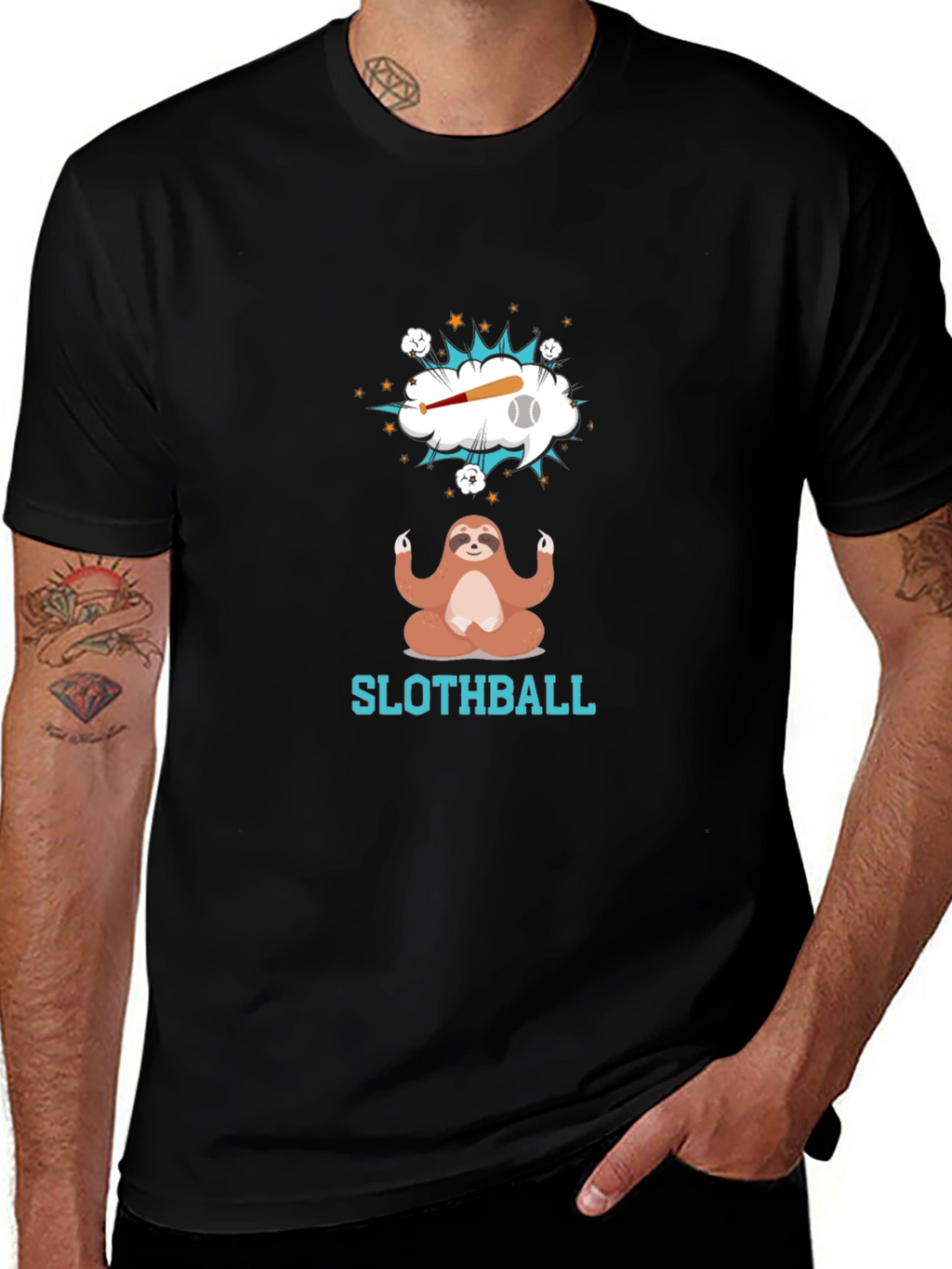Slothball Black T-Shirt