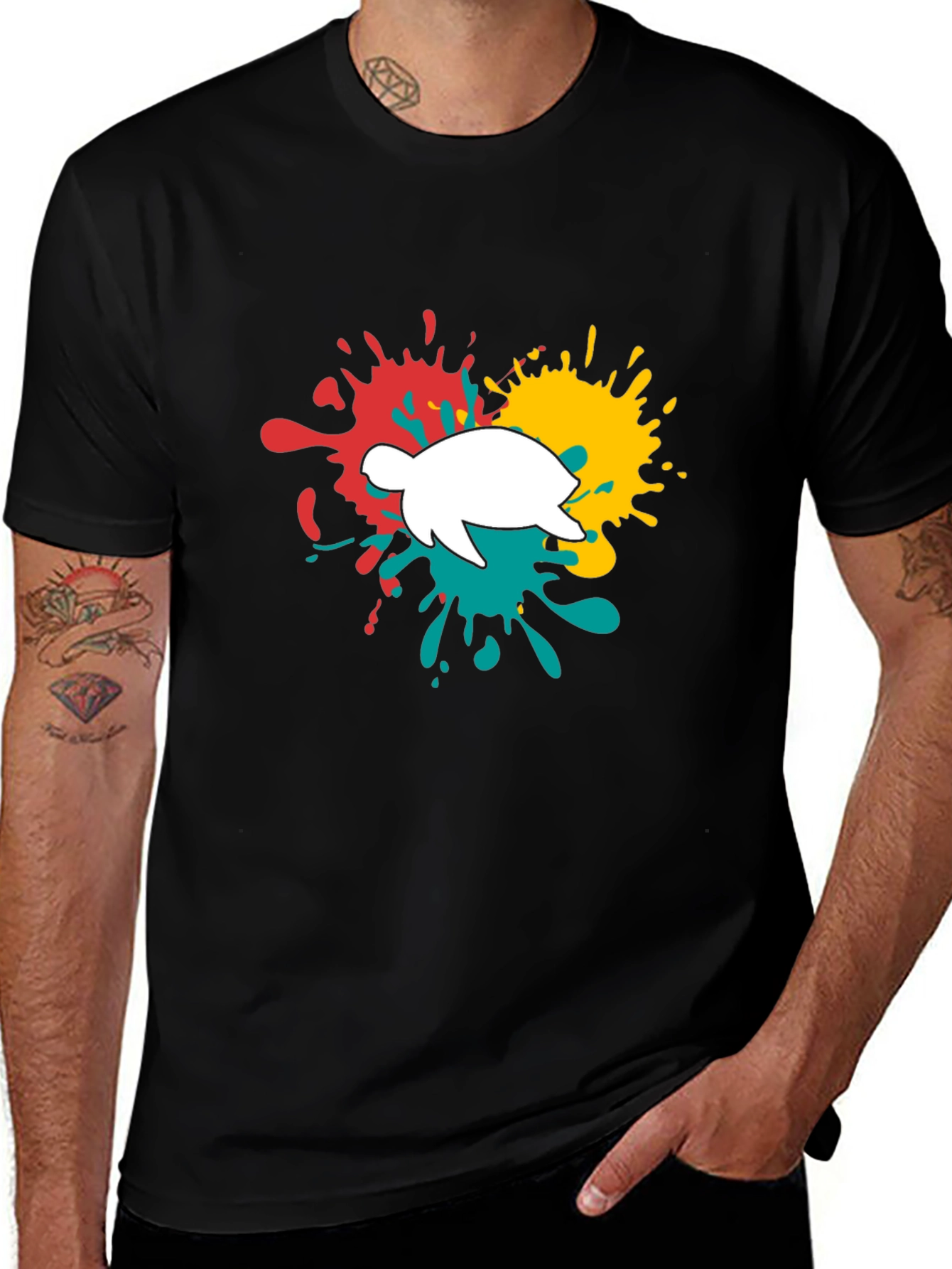 Turtle Splash T-Shirt - Fun Graphic Tee