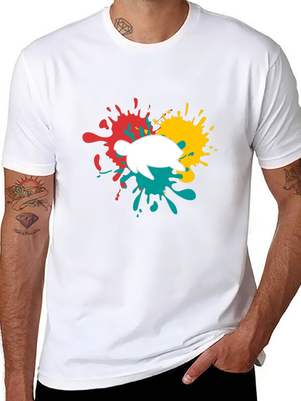 Turtle Splash T-Shirt - Fun Graphic Tee