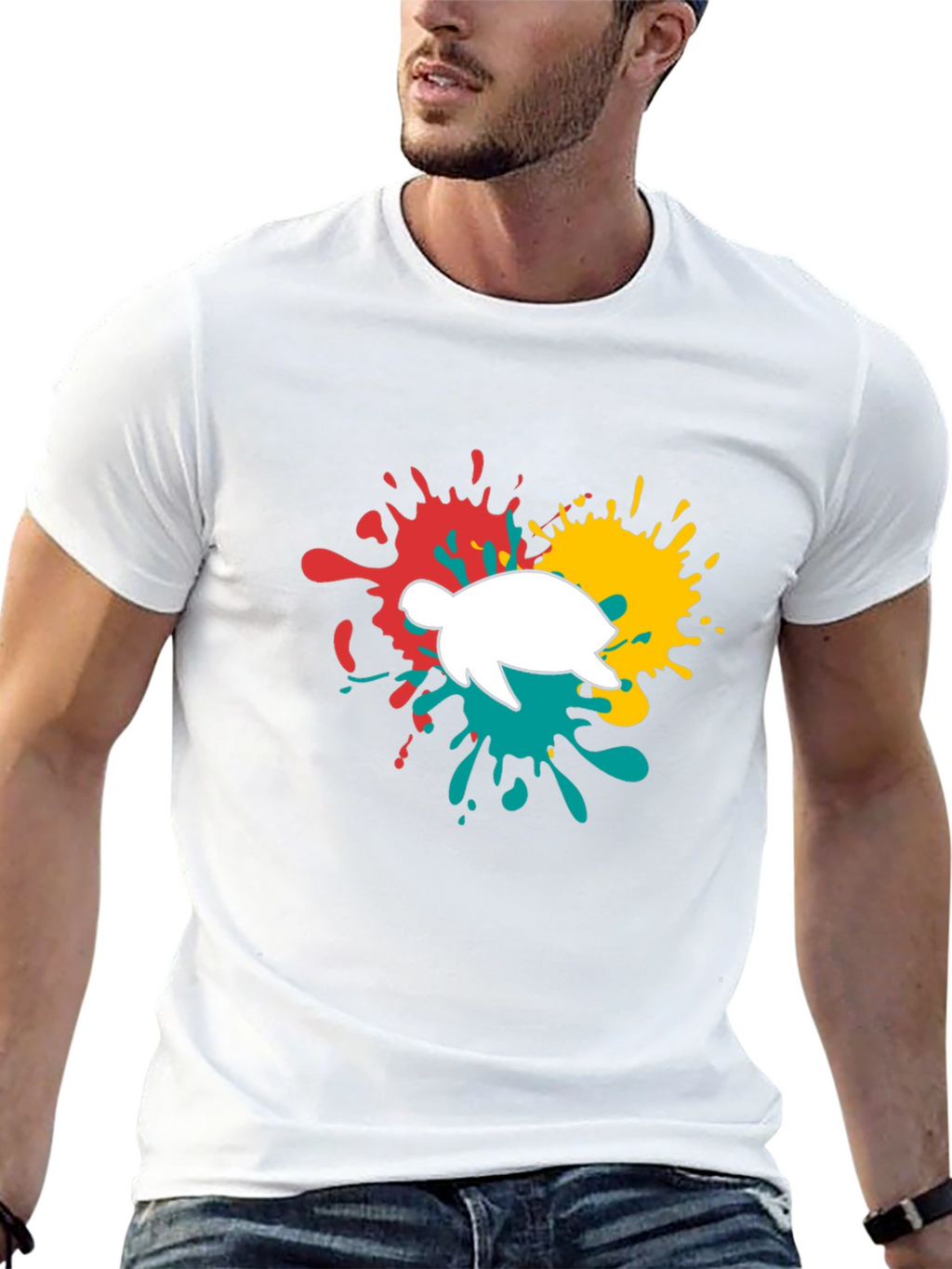 Turtle Splash T-Shirt - Fun Graphic Tee