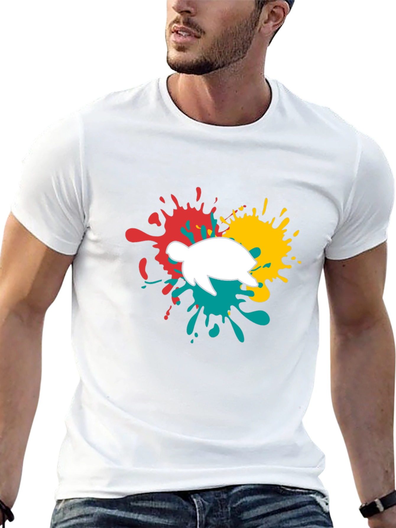 Turtle Splash T-Shirt - Fun Graphic Tee