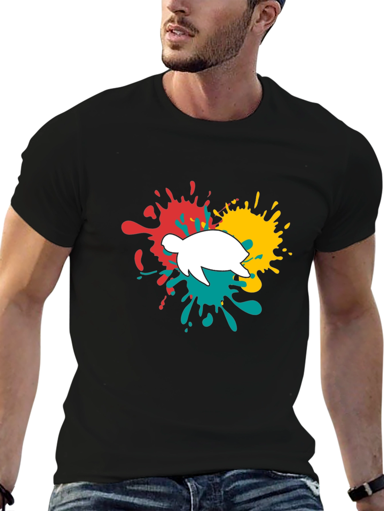 Turtle Splash T-Shirt - Fun Graphic Tee